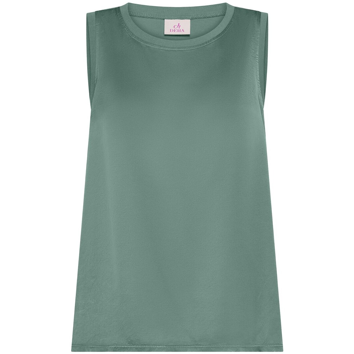 Αμάνικα/T-shirts χωρίς μανίκια Deha Flared Satin Front Top