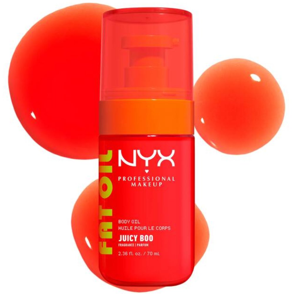Nyx Professional Makeup Fat Oil Brightening Orange Body Oil Ενυδατικό Λάδι Σώματος που Προσφέρει 24ωρη Έντονη Λάμψη με Άρωμα Εσπεριδοειδών & Μάνγκο 70ml - Juicy Boo