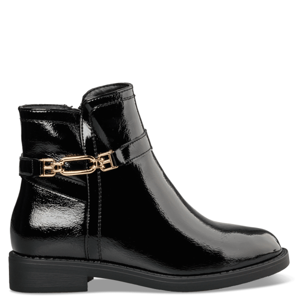 SHINY ANKLE BOOTS