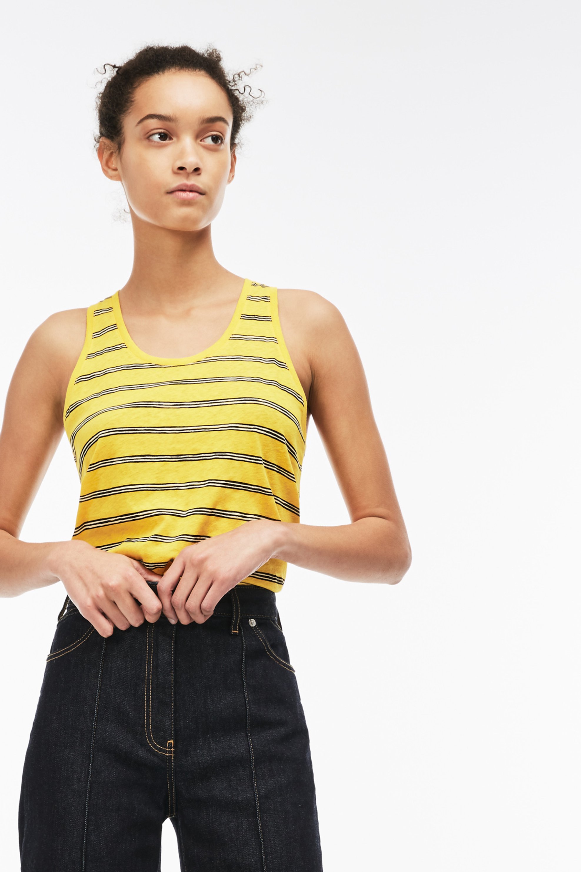 Γυναικείο τοπ αμάνικο με ρίγες Spring Bloom S/S 2018 Collection Lacoste | 38