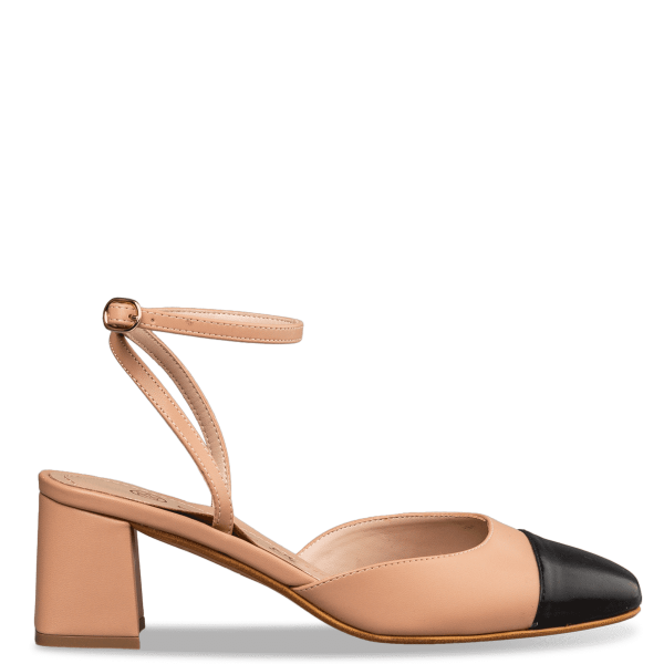SLINGBACK MID HEEL PUMPS
