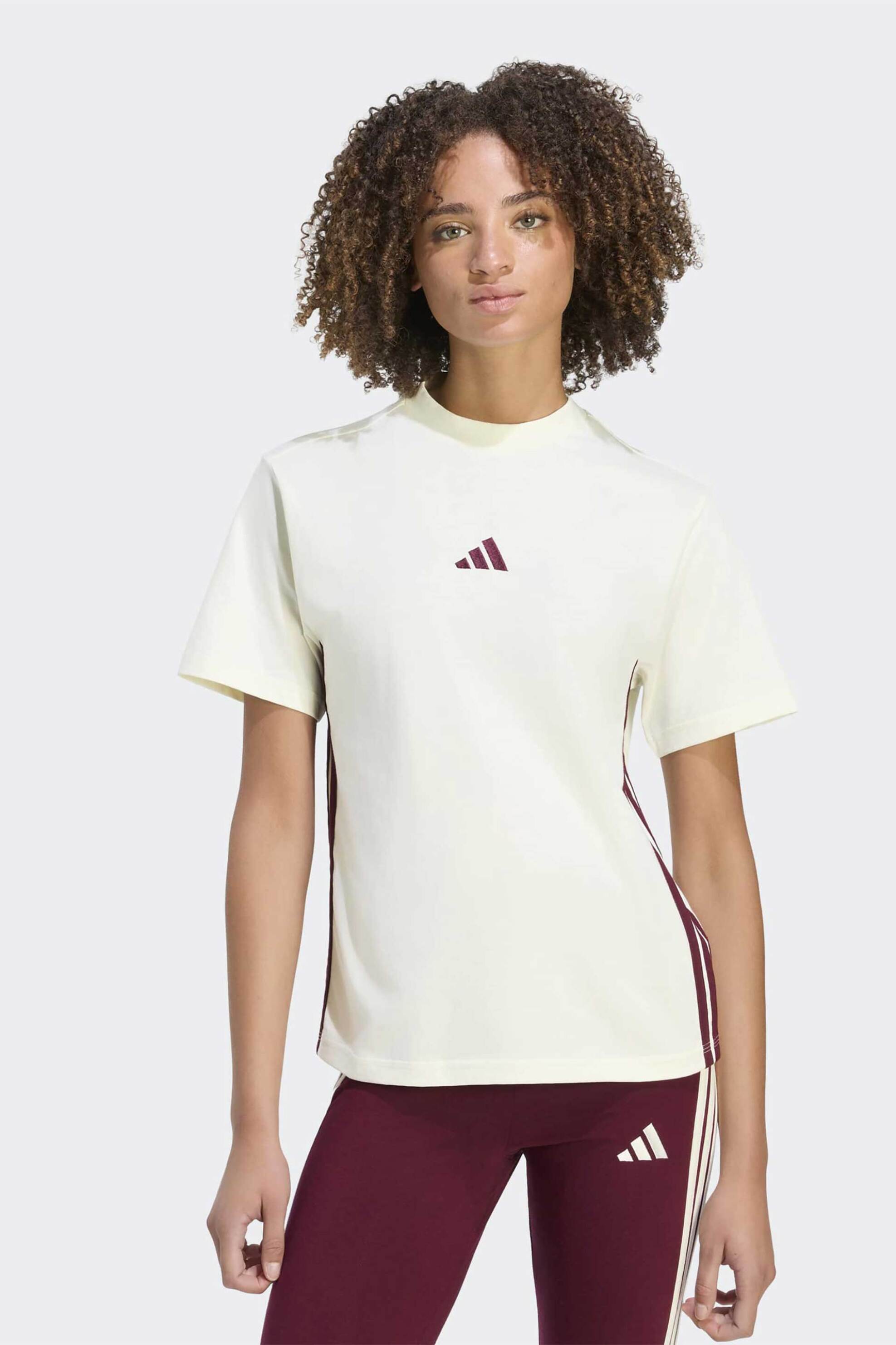 Adidas γυναικείο T-shirt Regular Fit "3-Stripes Essentials"