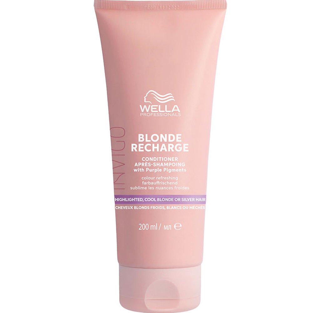 Wella Professionals Invigo Blonde Recharge Conditioner With Color Pigments Μαλακτική Κρέμα Αναζωογόνησης Χρώματος για Ψυχρές Ξανθές Αποχρώσεις 200ml