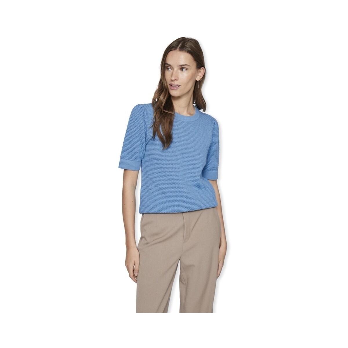 Πουλόβερ Vila Noos Dalo Knit - Blissful Blue