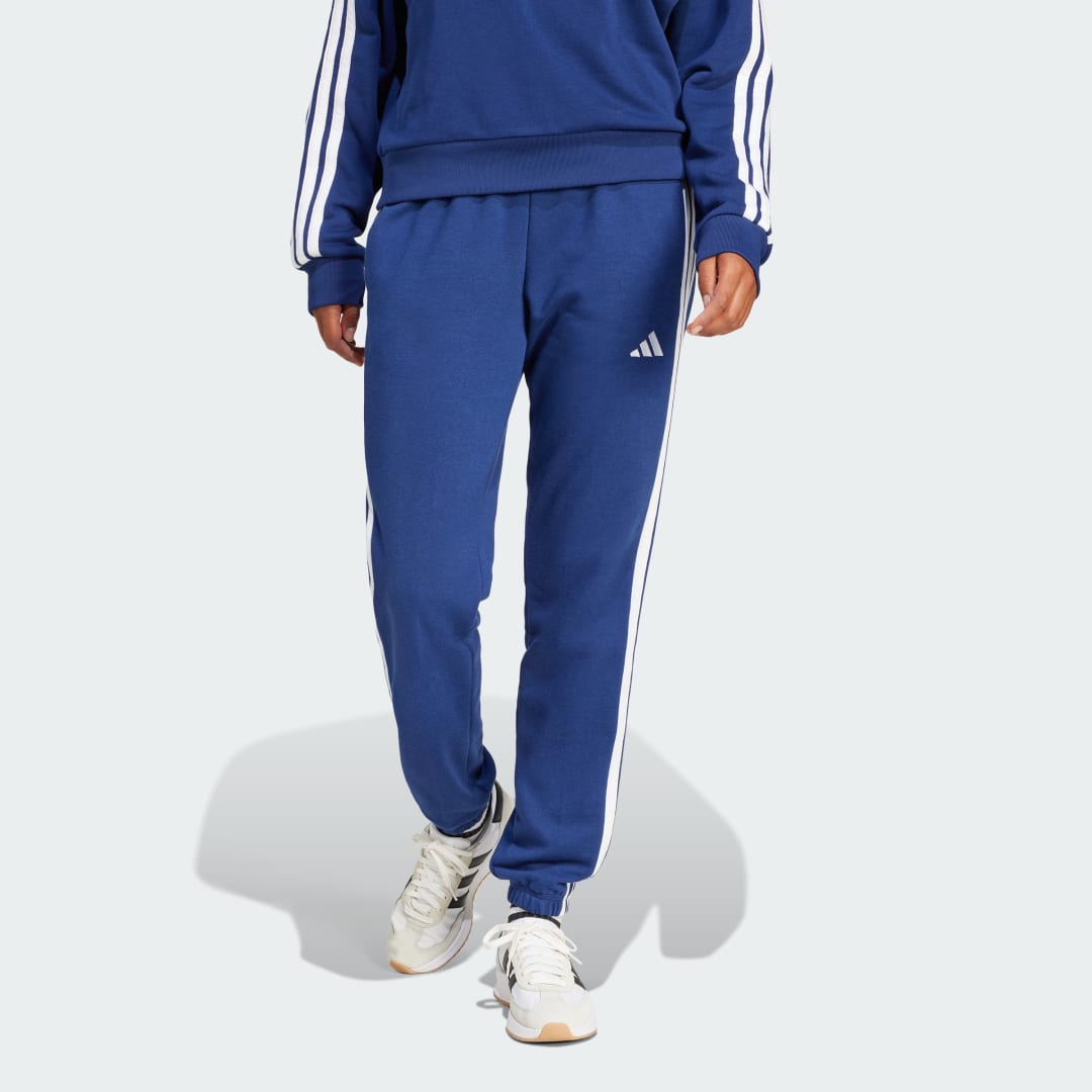 Essentials 3-Stripes French Terry Cuffed Pants
