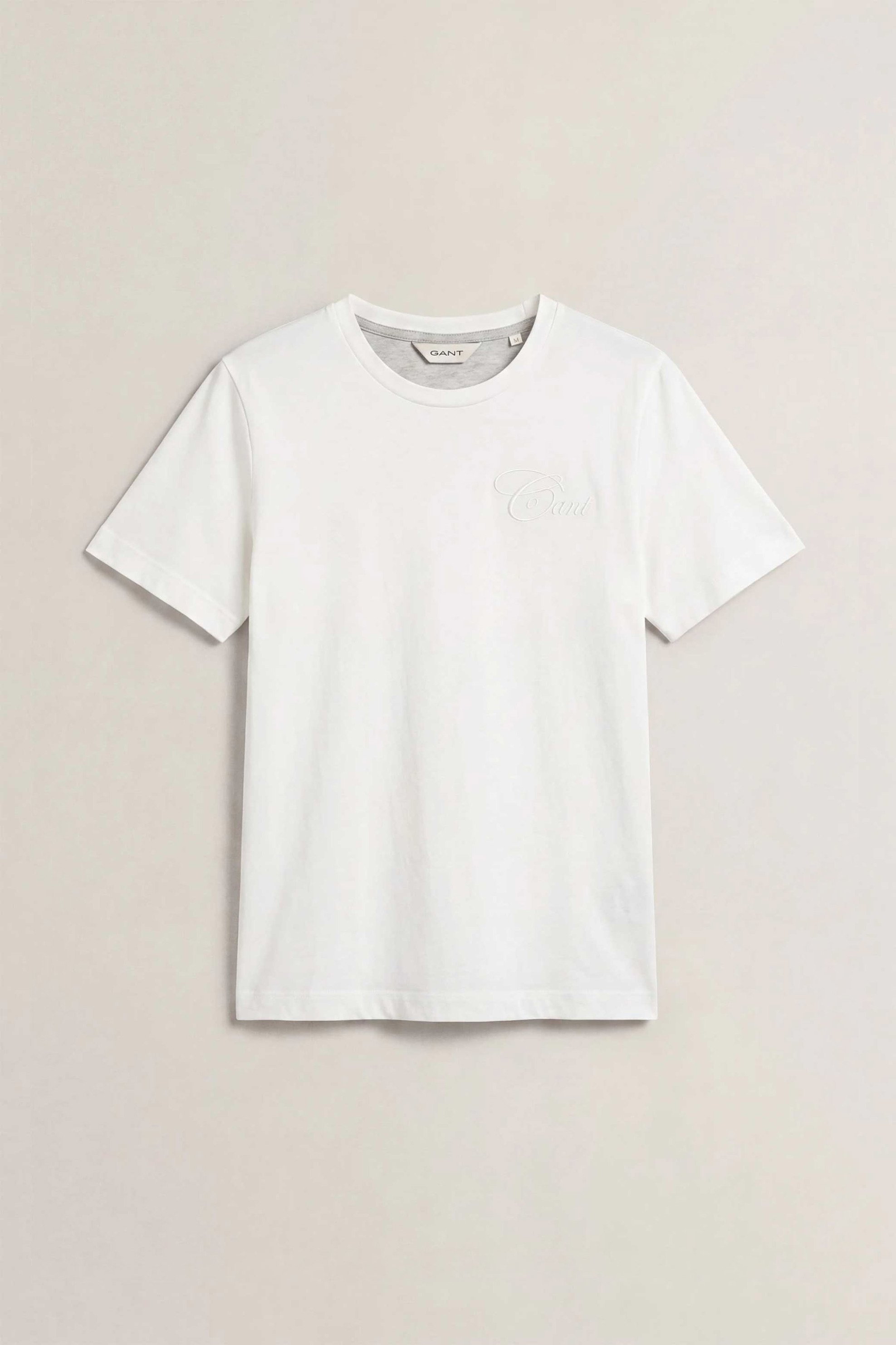 Gant γυναικείο T-shirt με κεντημένο λογότυπο Regular Fit