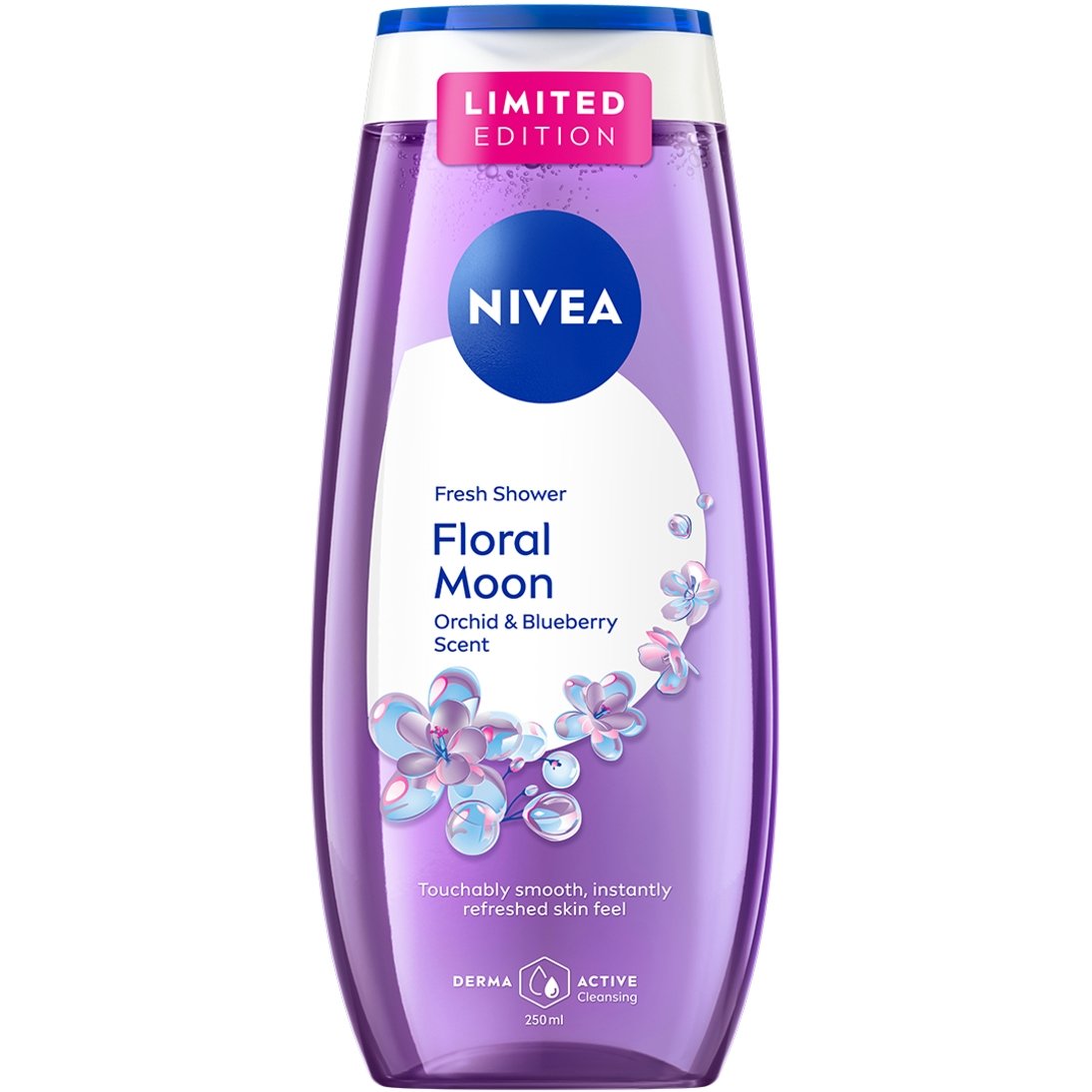 Nivea Limited Edition Floral Moon Shower Gel Ενυδατικό Αφρόλουτρο με Γοητευτικό Άρωμα Ορχιδέας & Μύρτιλων 250ml
