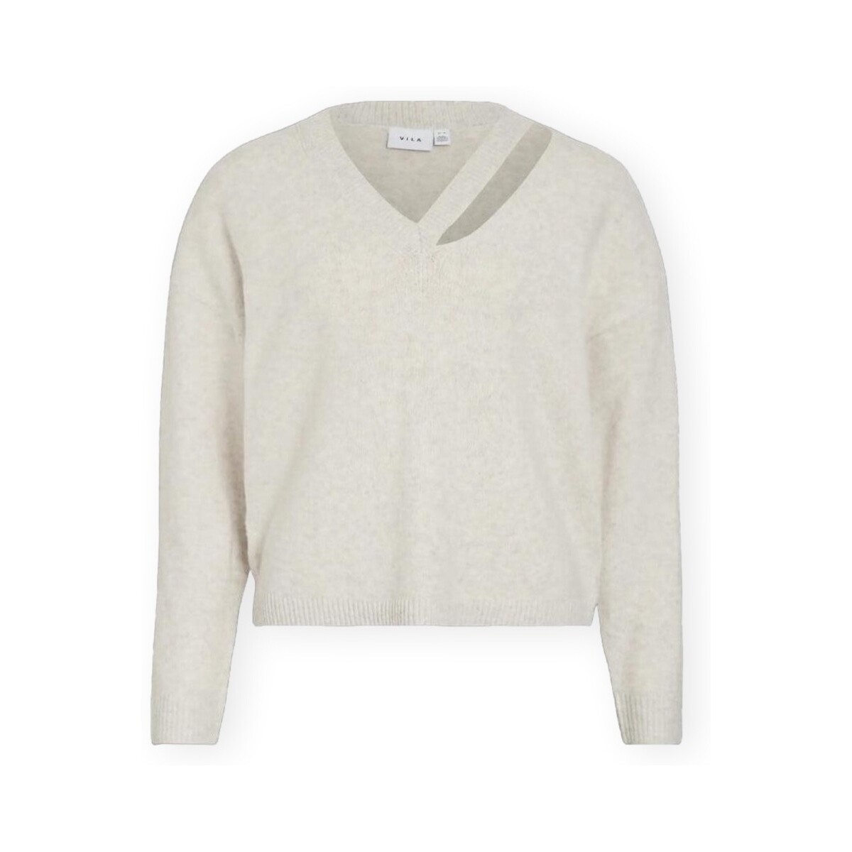 Πουλόβερ Vila Lovira Knit - Super Light Natural Melange
