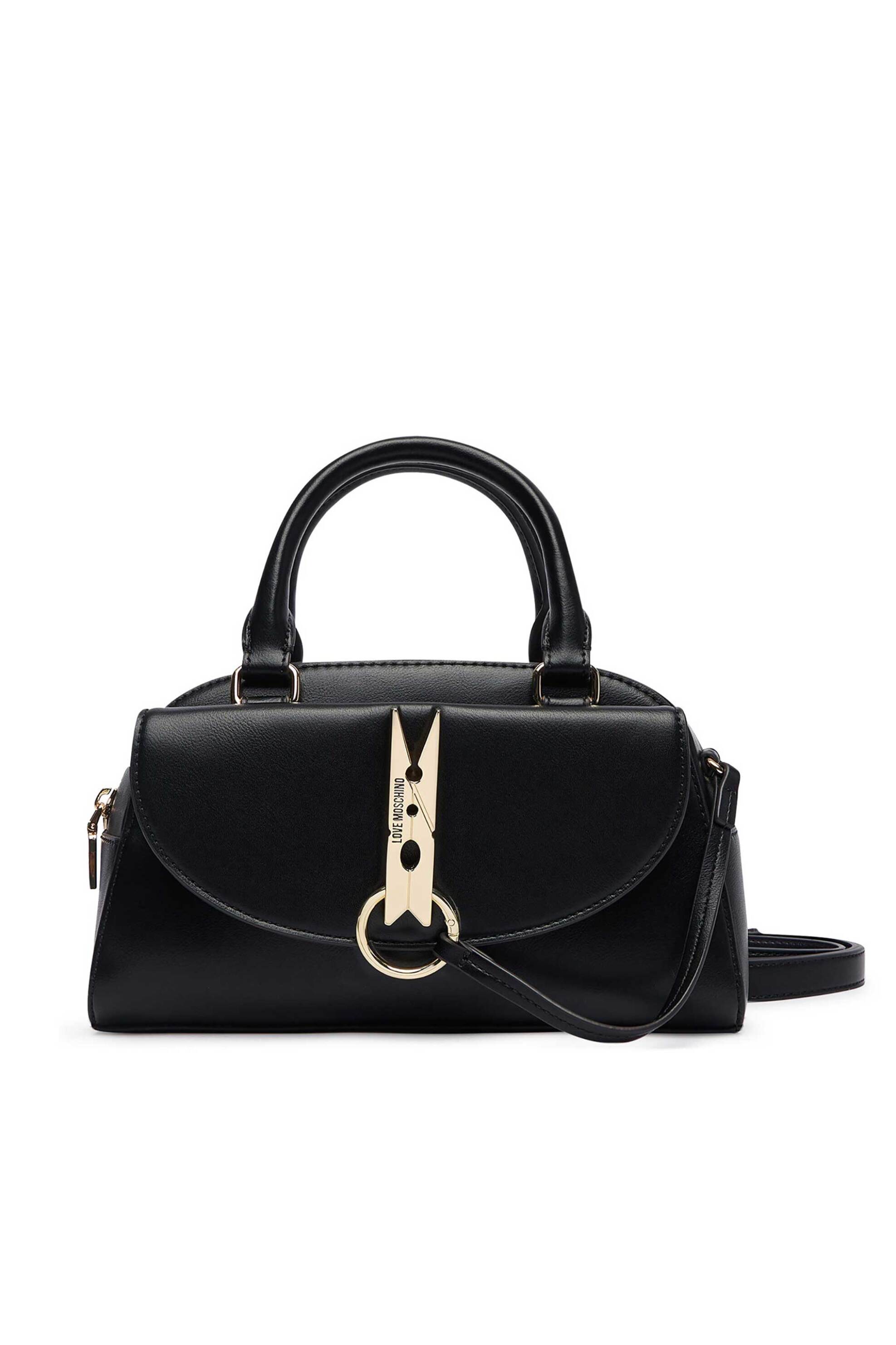 Love Moschino γυναικεία τσάντα χειρός με μεταλλικό λογότυπο