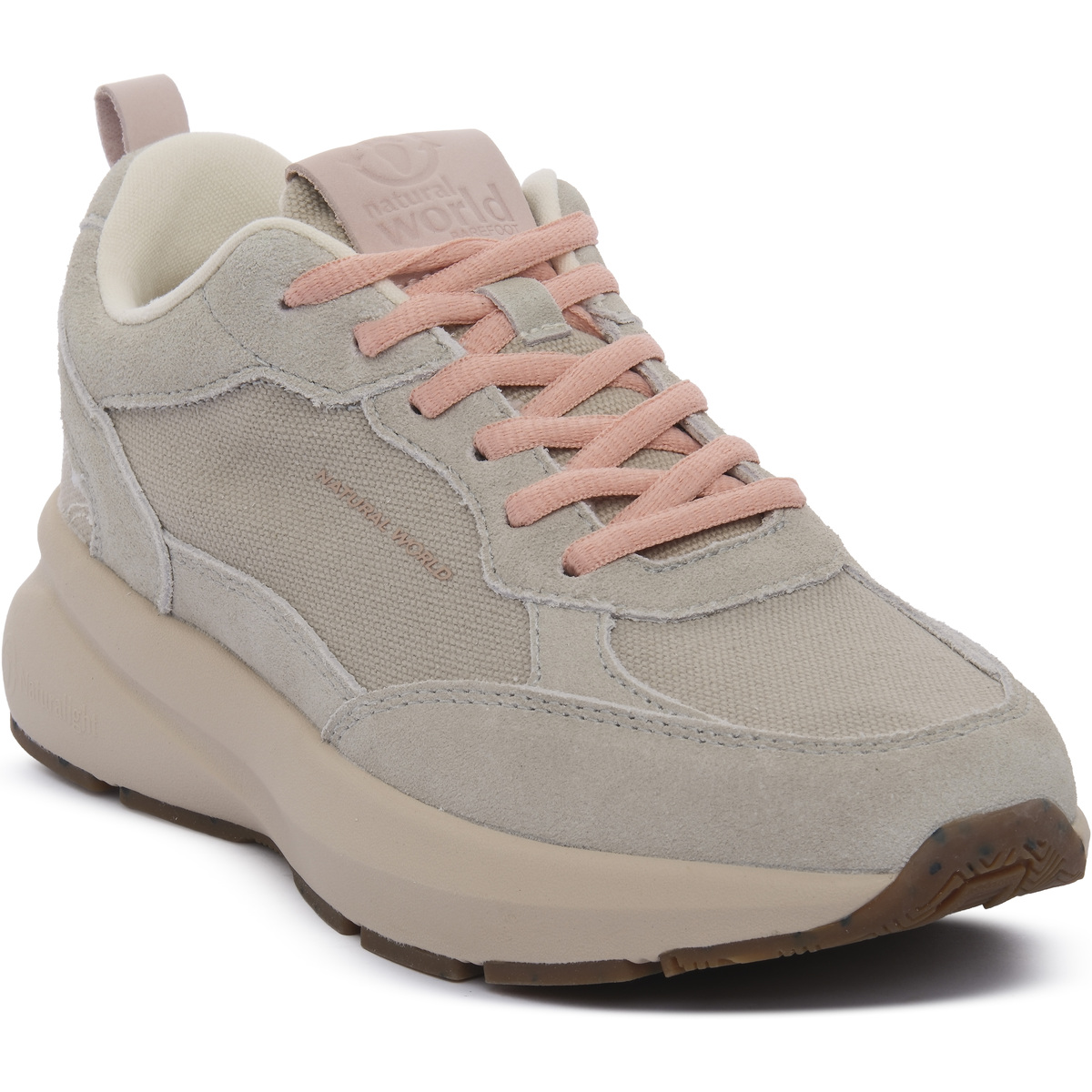 Xαμηλά Sneakers Natural World GRIS CLARO
