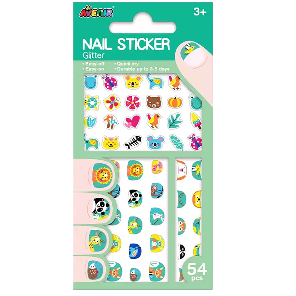 Avenir Nail Sticker Κωδ 60511 Παιδικά Αυτοκόλλητα Νυχιών 54 Τεμάχια