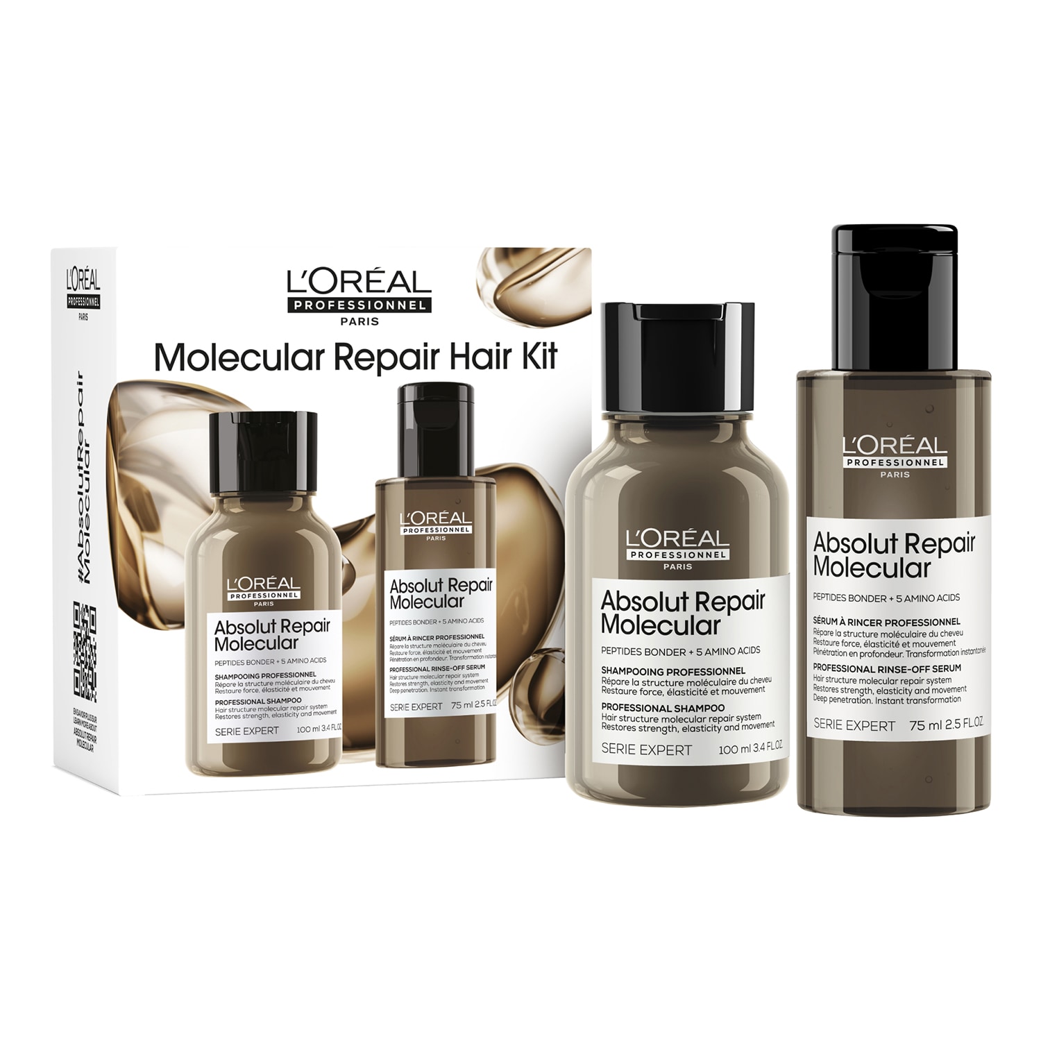 L'oréal Professionnel - Absolut Repair Molecular - Mini Duo Kit Μοριακής Επανόρθωσης | 75 ml