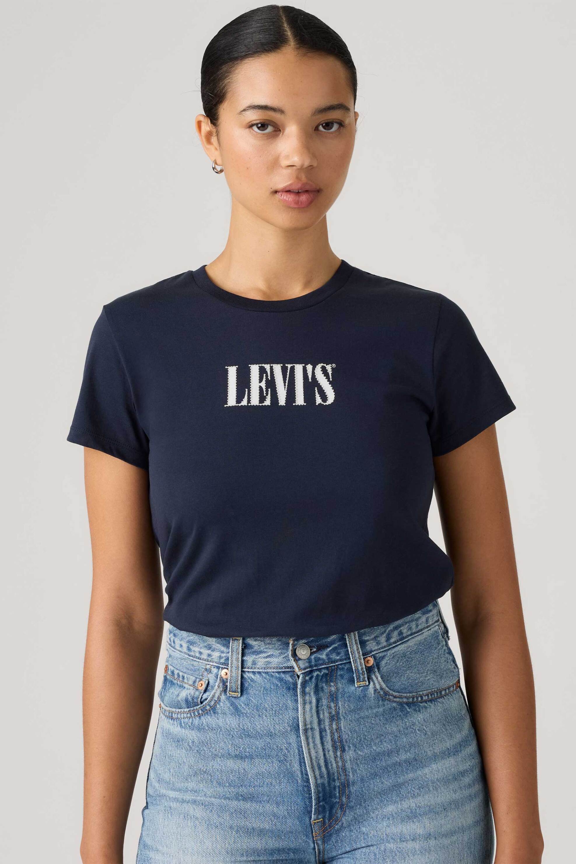 Levi's® γυναικείο T-shirt με λογότυπο Standard Fit "The Perfect"