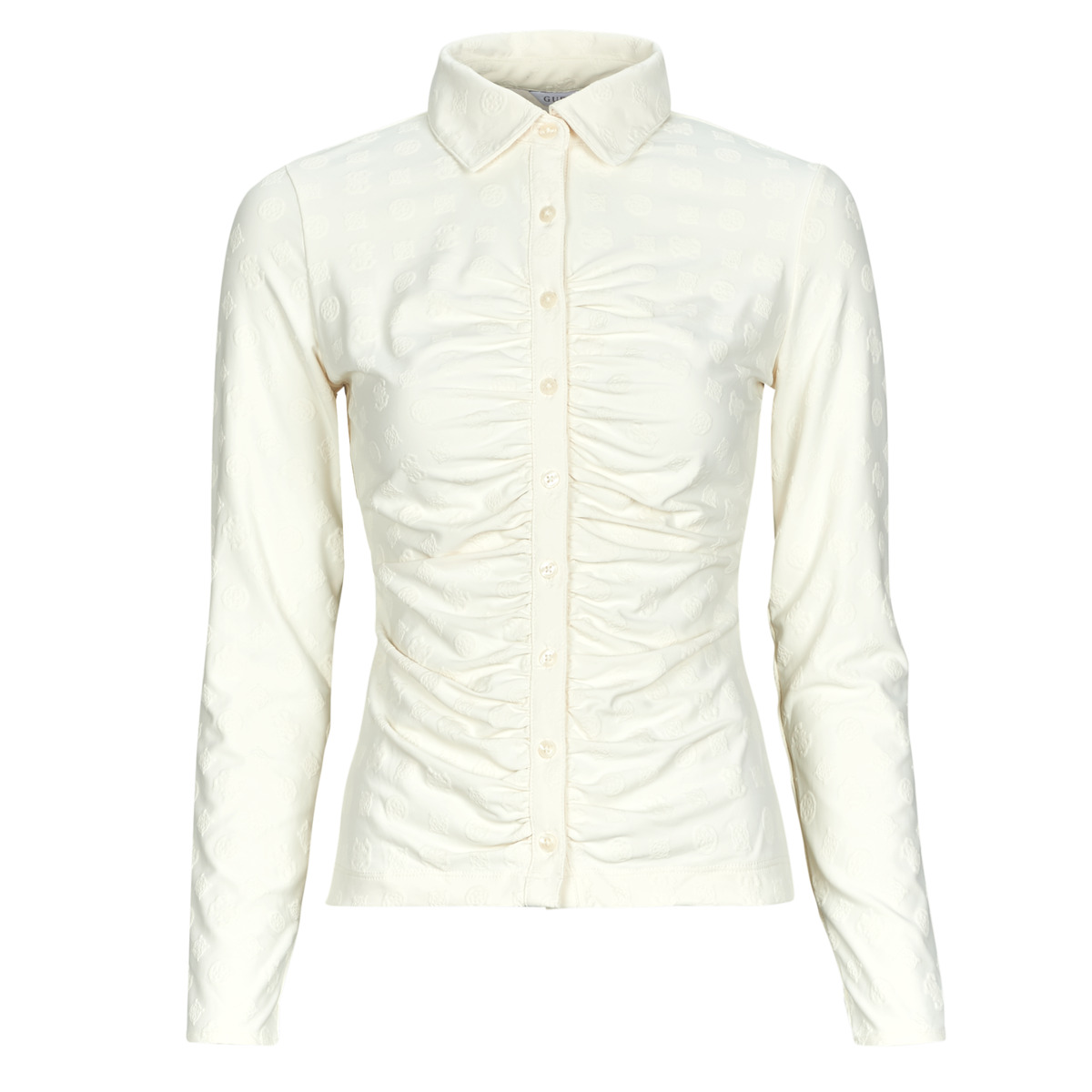 Πουκάμισα Guess LS SHIRRING NYNA