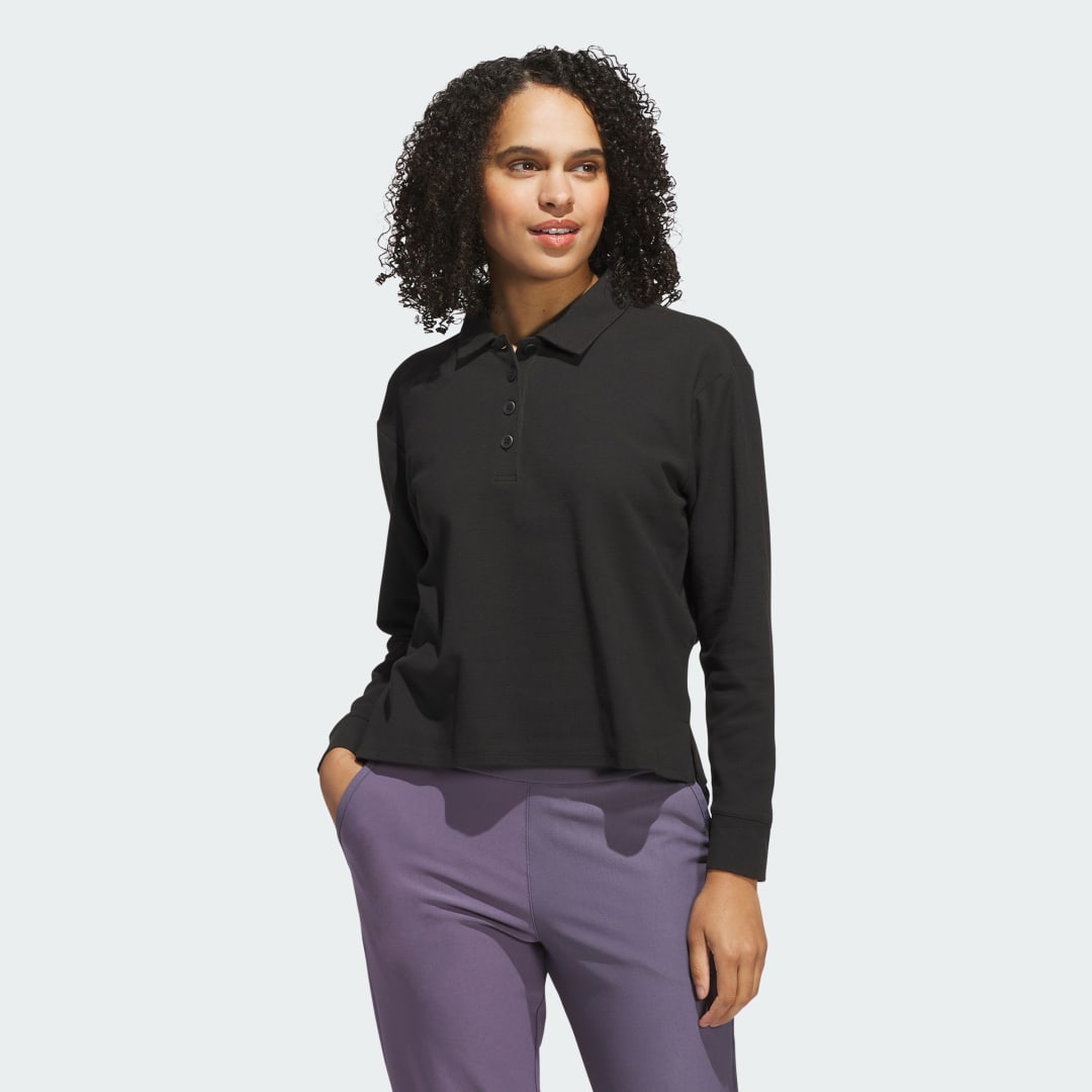 Beyond The Course Long Sleeve Loose Polo Shirt