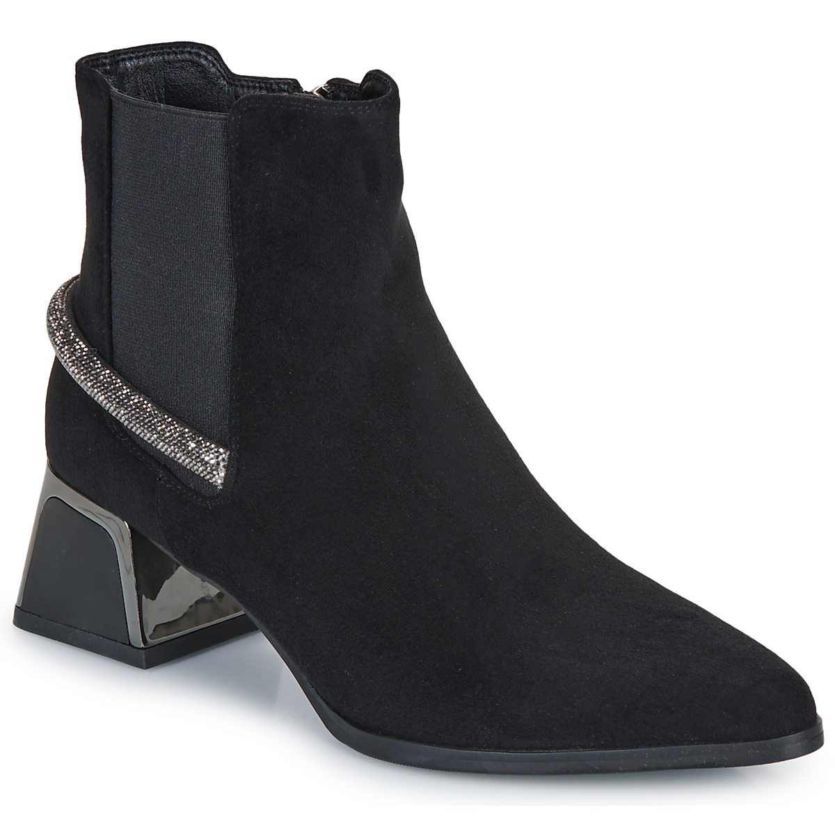 Μποτίνια Exé Shoes P1811-T941-FABRIC-BLACK