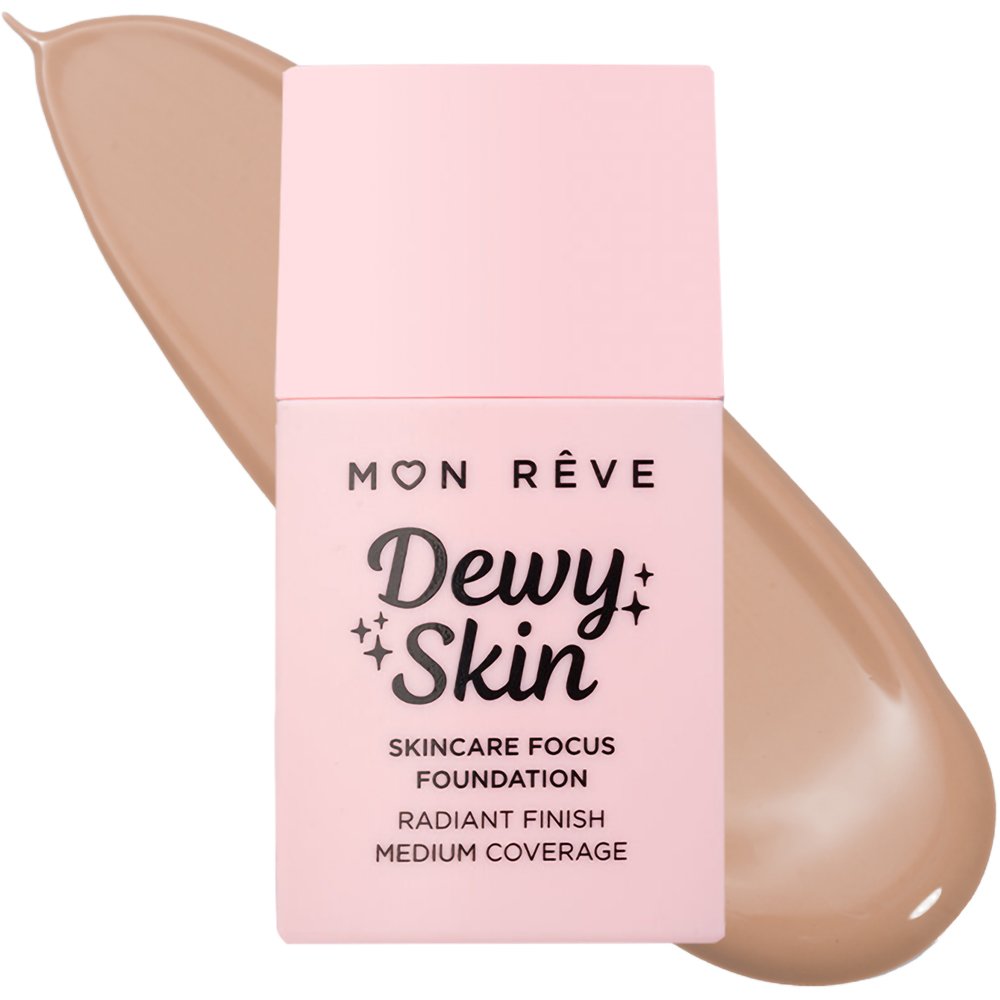 Mon Reve Dewy Skin Foundation Μεσαίας Κάλυψης για Λαμπερό Τελείωμα 30ml - 33W