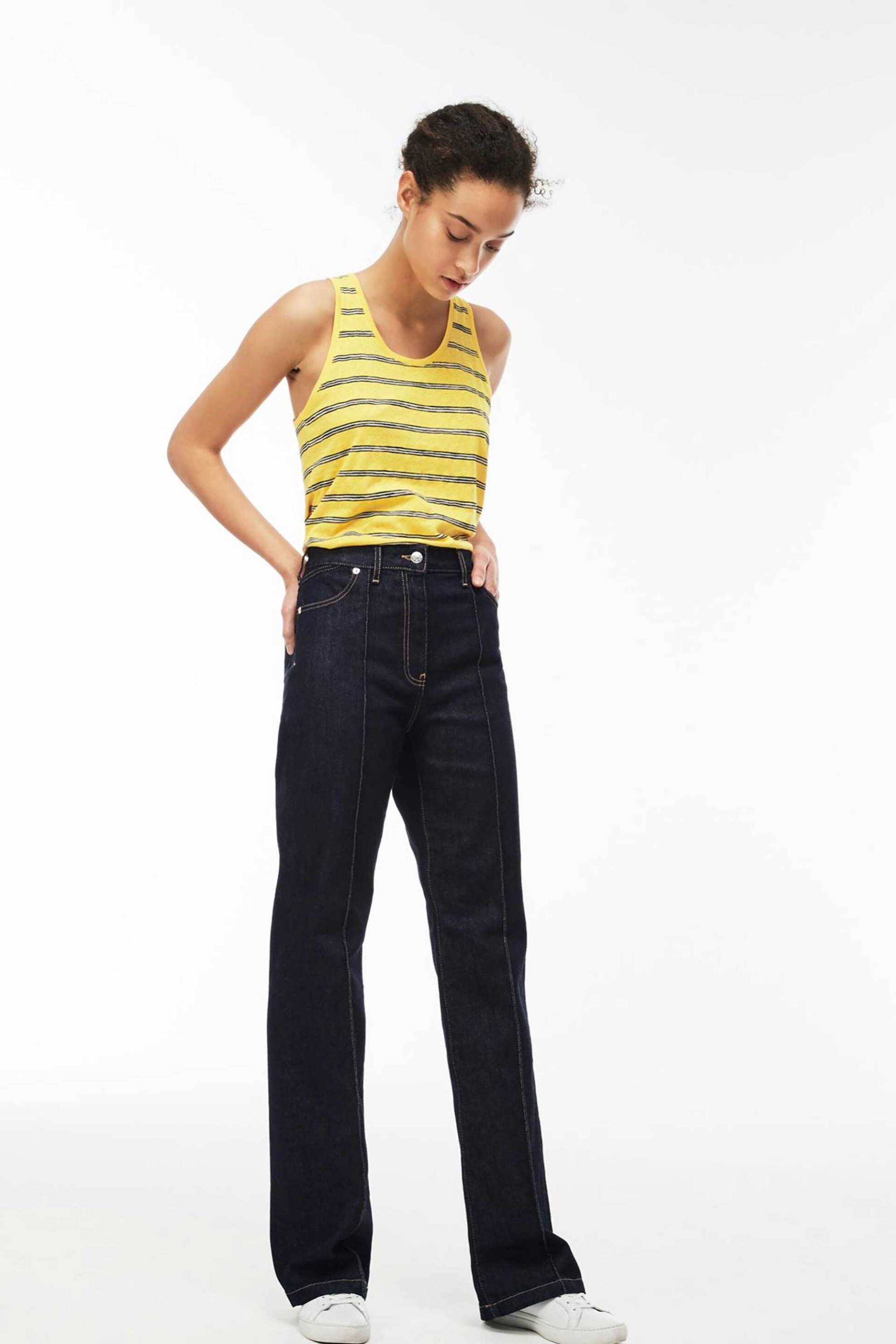 Lacoste γυναικείο παντελόνι τζιν ψηλόμεσο Boot Cut | 36