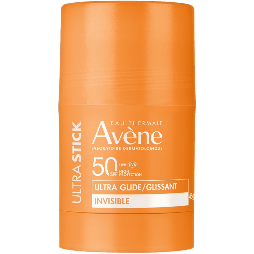 Avene Ultra Glide Spf50 Invisible Stick Αδιάβροχο Αντηλιακό Προσώπου & Σώματος Υψηλής Προστασίας με Αόρατη Υφή Κατάλληλο για Ενήλικες & Παιδιά 45g