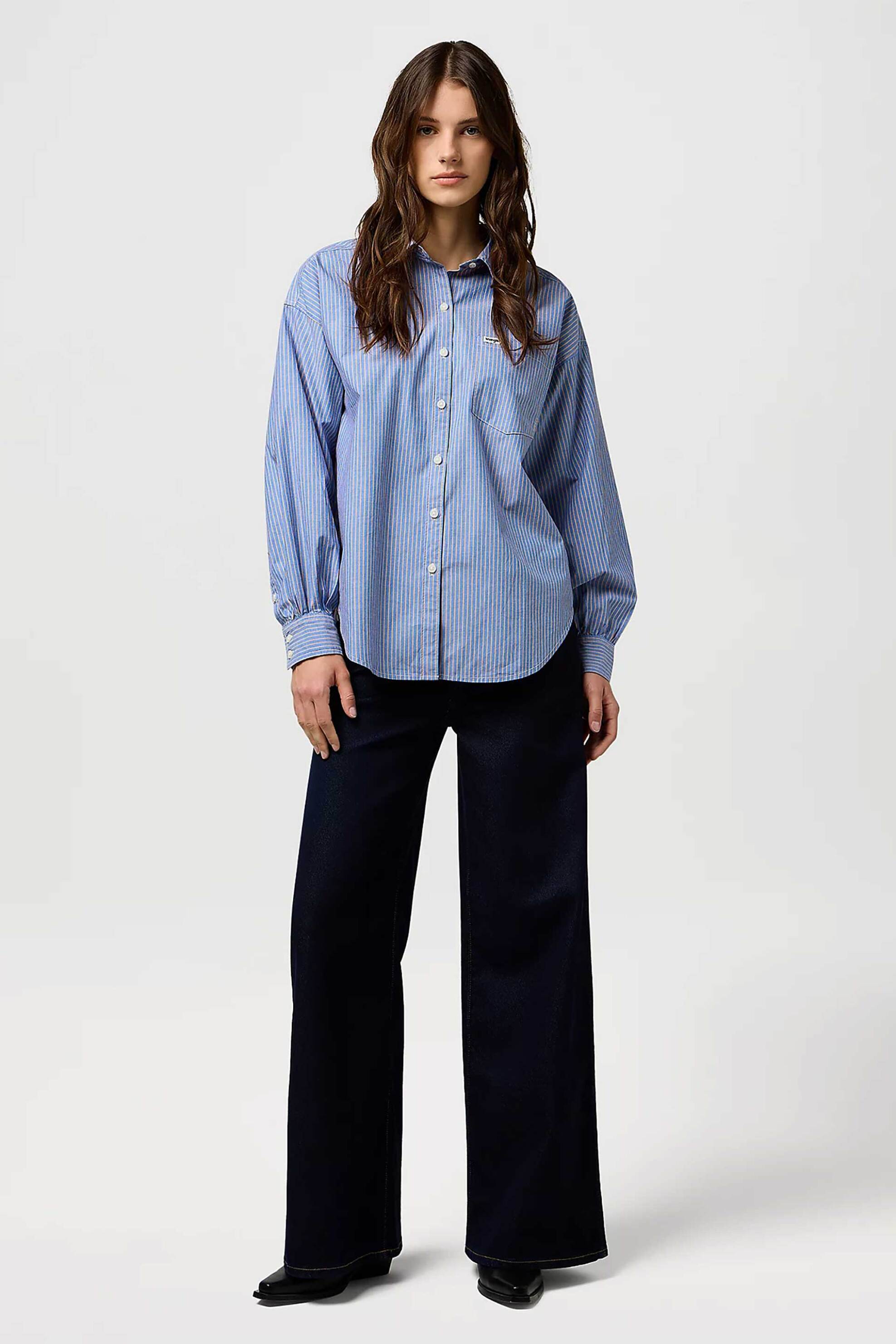 Wrangler® γυναικείο τζιν παντελόνι ψηλόμεσο πεντάτσεπο Loose Fit "Canyon"