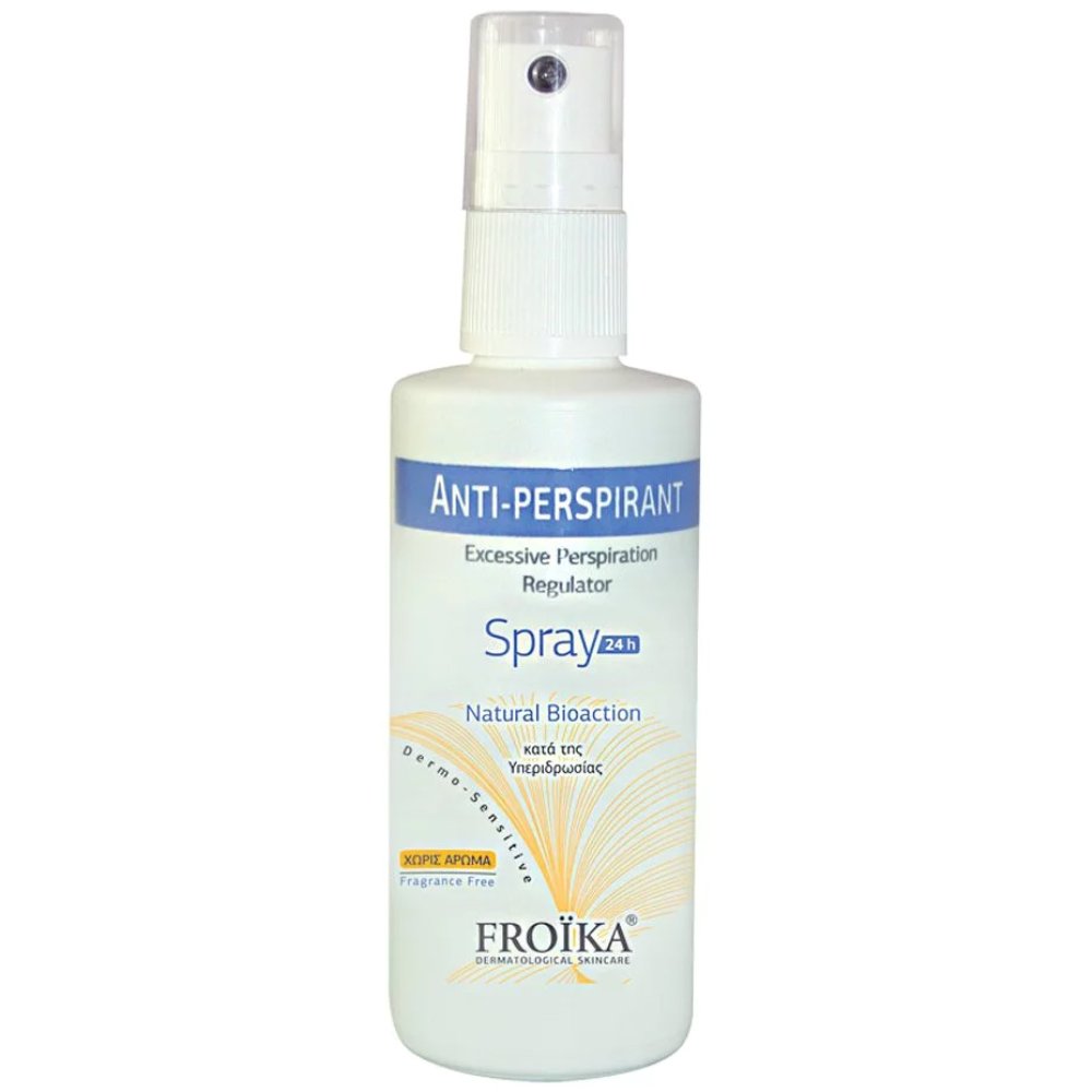 Froika Natural Bioaction 24h Anti Perspirant No Parfume Spray Αντιιδρωτικό Σπρέι 24ωρης Προστασίας Χωρίς Άρωμα 60ml