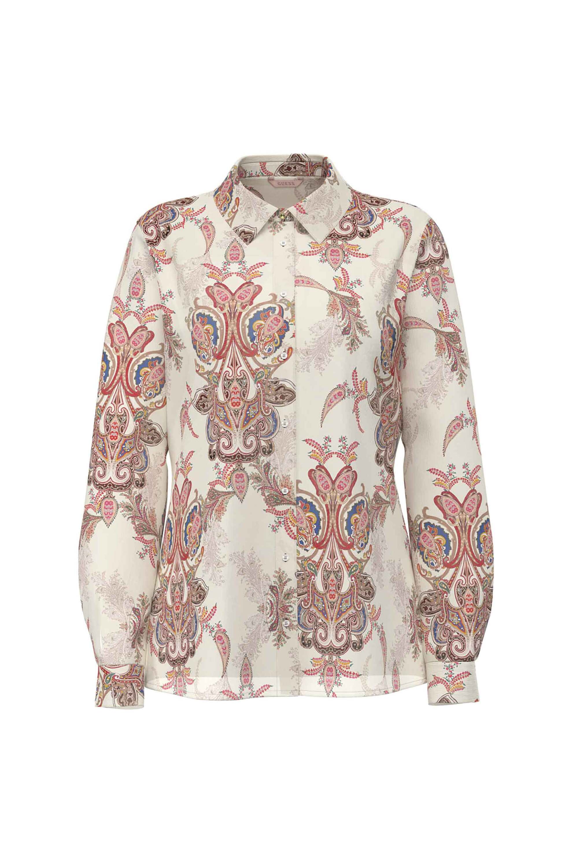 Guess γυναικείο πουκάμισο με all-over print Regular Fit "Clouis"