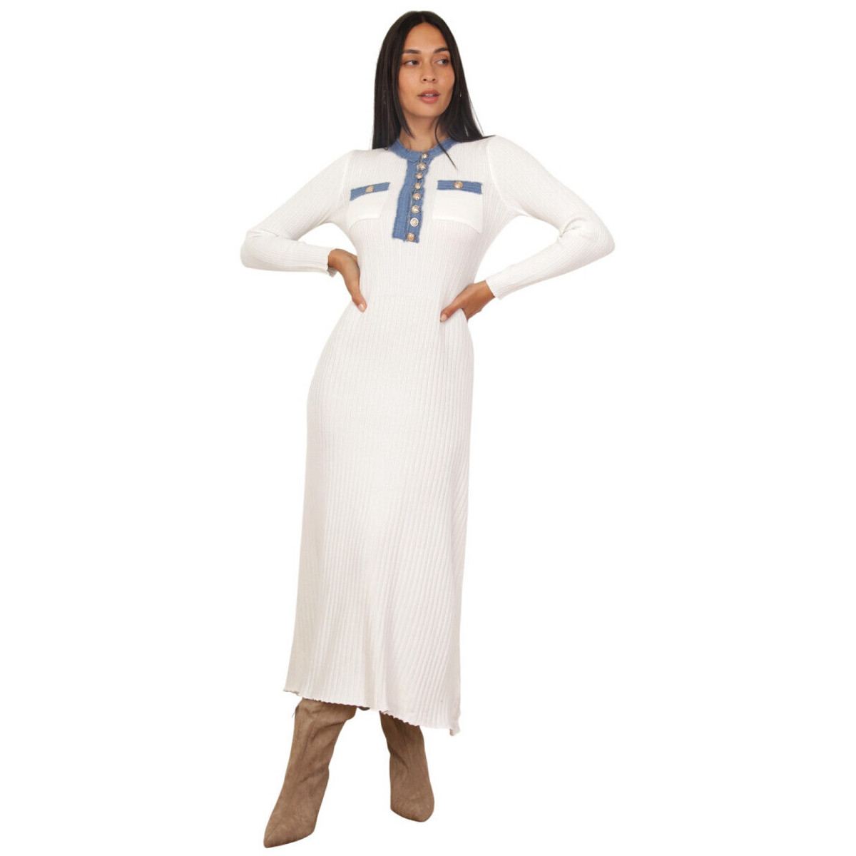 Μακριά Φορέματα La Modeuse 76506_P181235