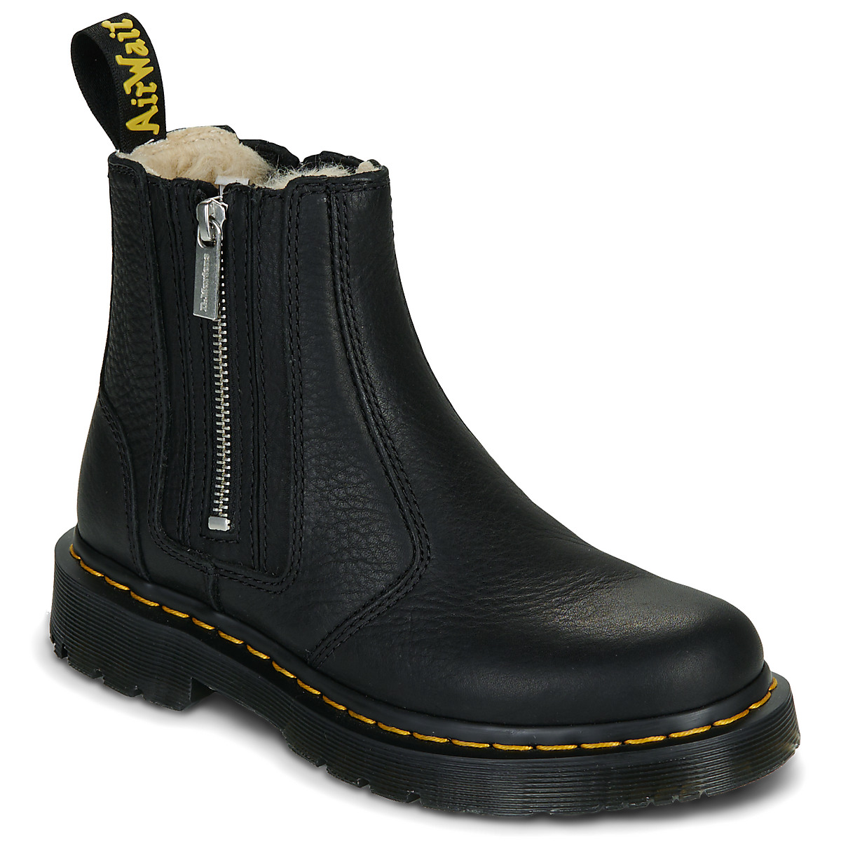 Μπότες Dr. Martens 2976 ALYSON W ZIPS ZIP UP CHELSEA BOOT BLACK GRIZZLY
