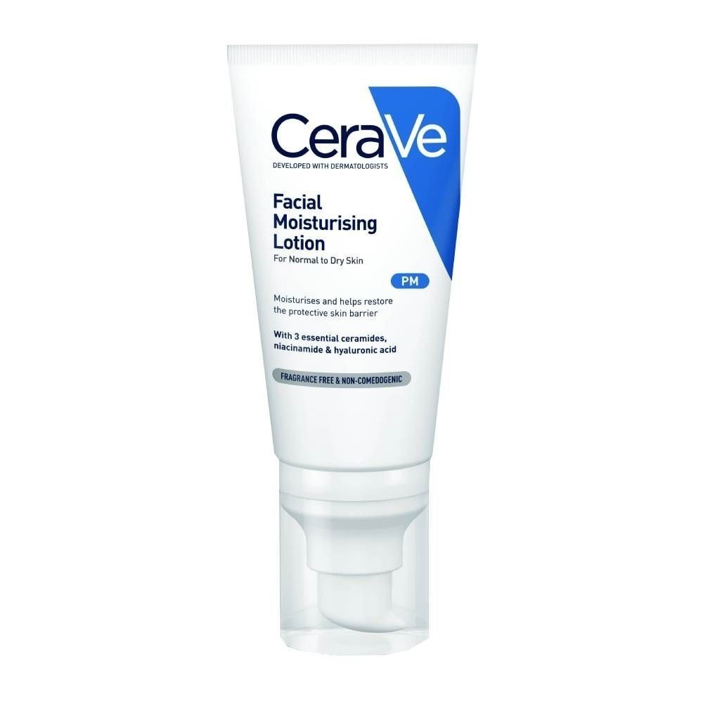 CeraVe Facial for Normal to Dry Skin Moisturising Lotion Ενυδατική Κρέμα Προσώπου για Κανονική προς Ξηρή Επιδερμίδα 52ml