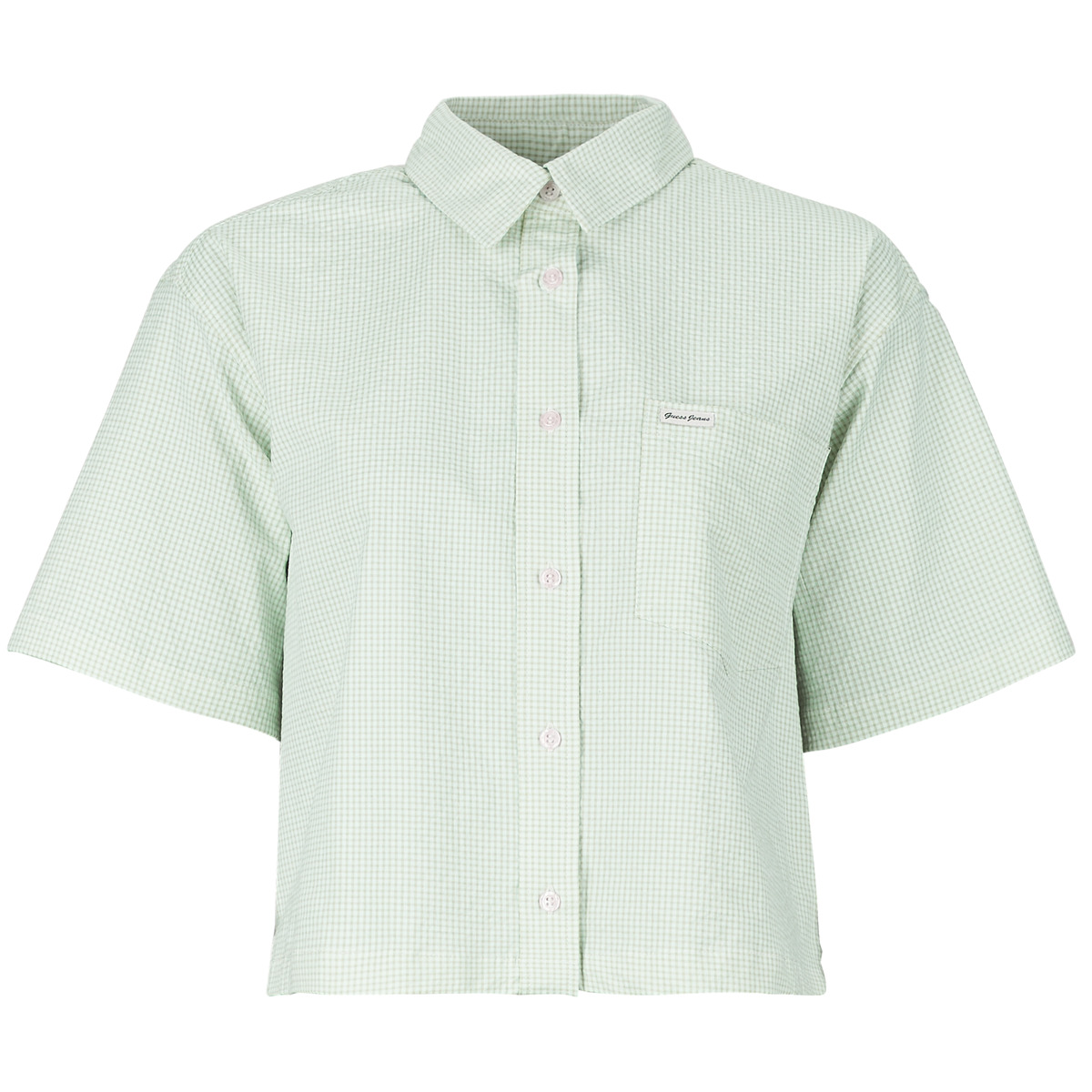 Πουκάμισα Guess GJ SS BOXY SHIRT