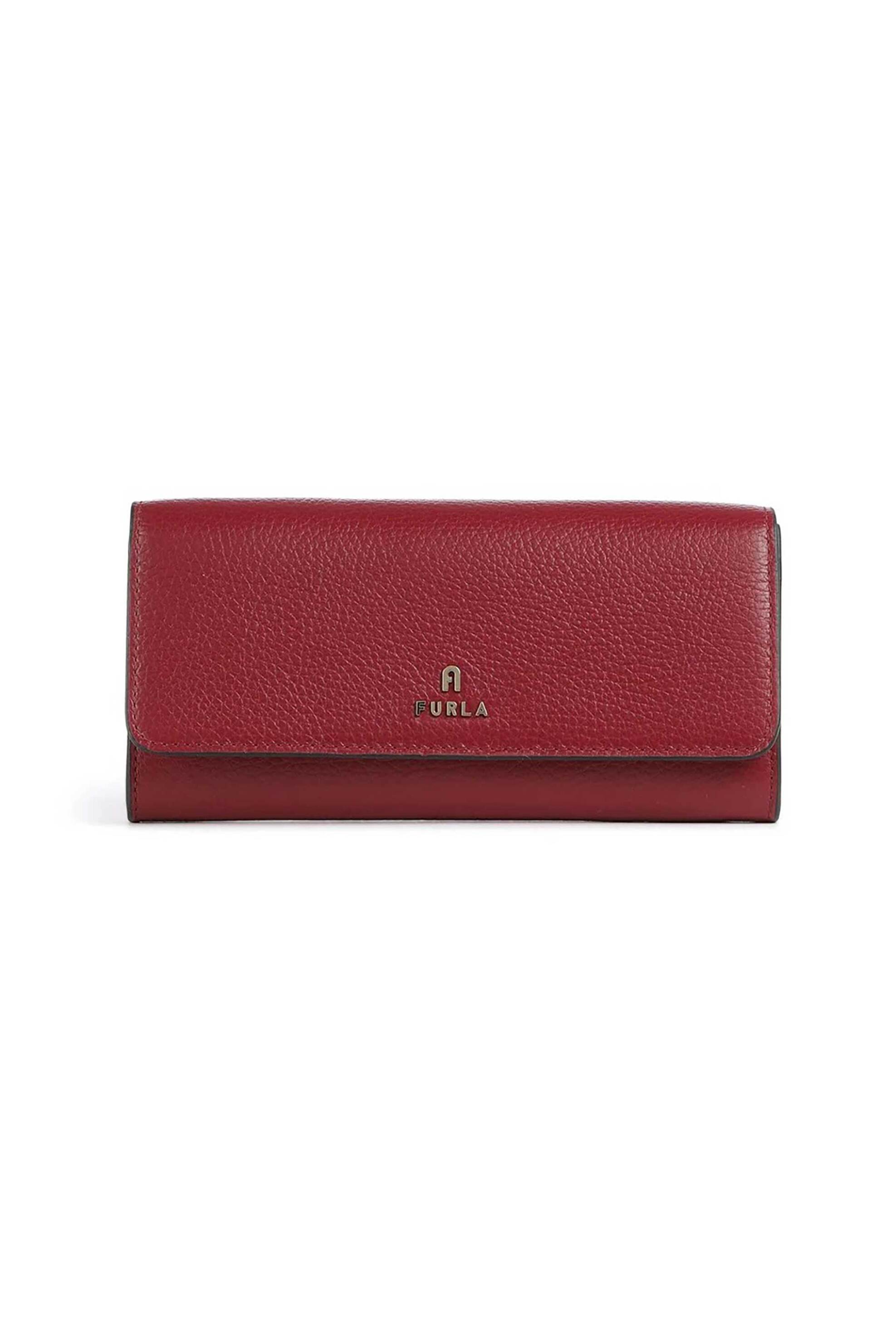 Furla γυναικείο πορτοφόλι με μεταλλικό λογότυπο "Camelia Continental" | ONE SIZE