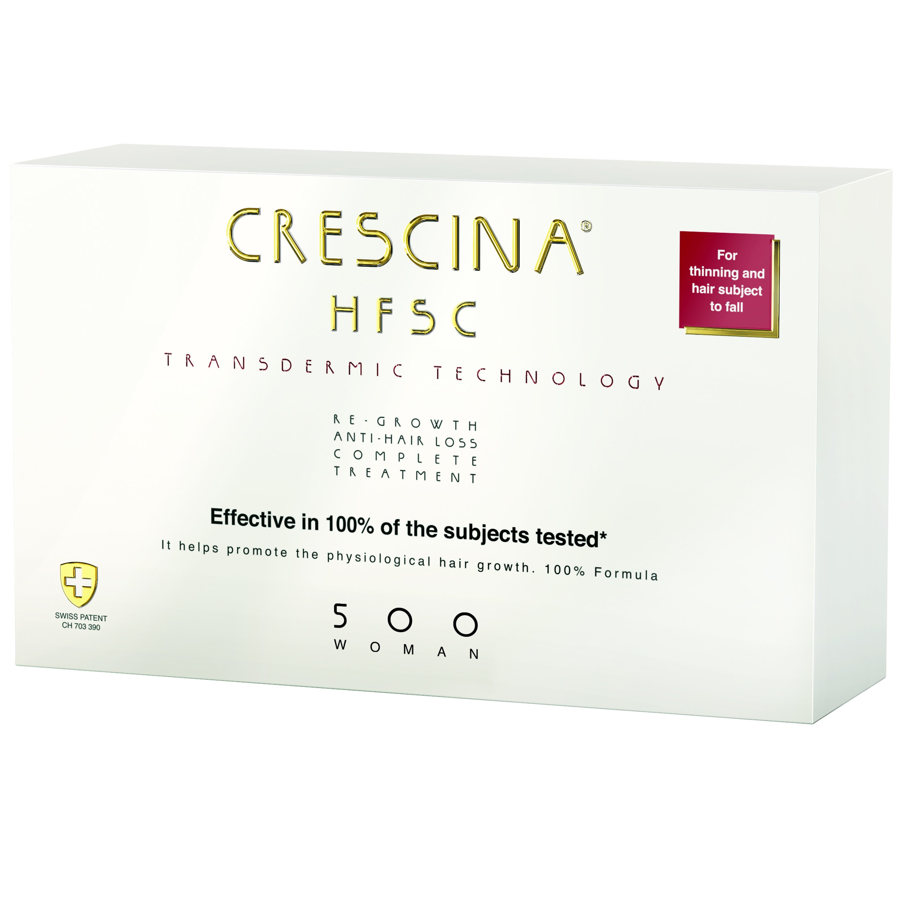 Crescina Transdermic Complete Woman Ολοκληρωμένη Γυναικεία Θεραπεία για τα Μεσαία Στάδια Αραίωσης & για Έντονη Τριχόπτωση 20 Τεμάχια (10+10 x 3.5ml) - 500