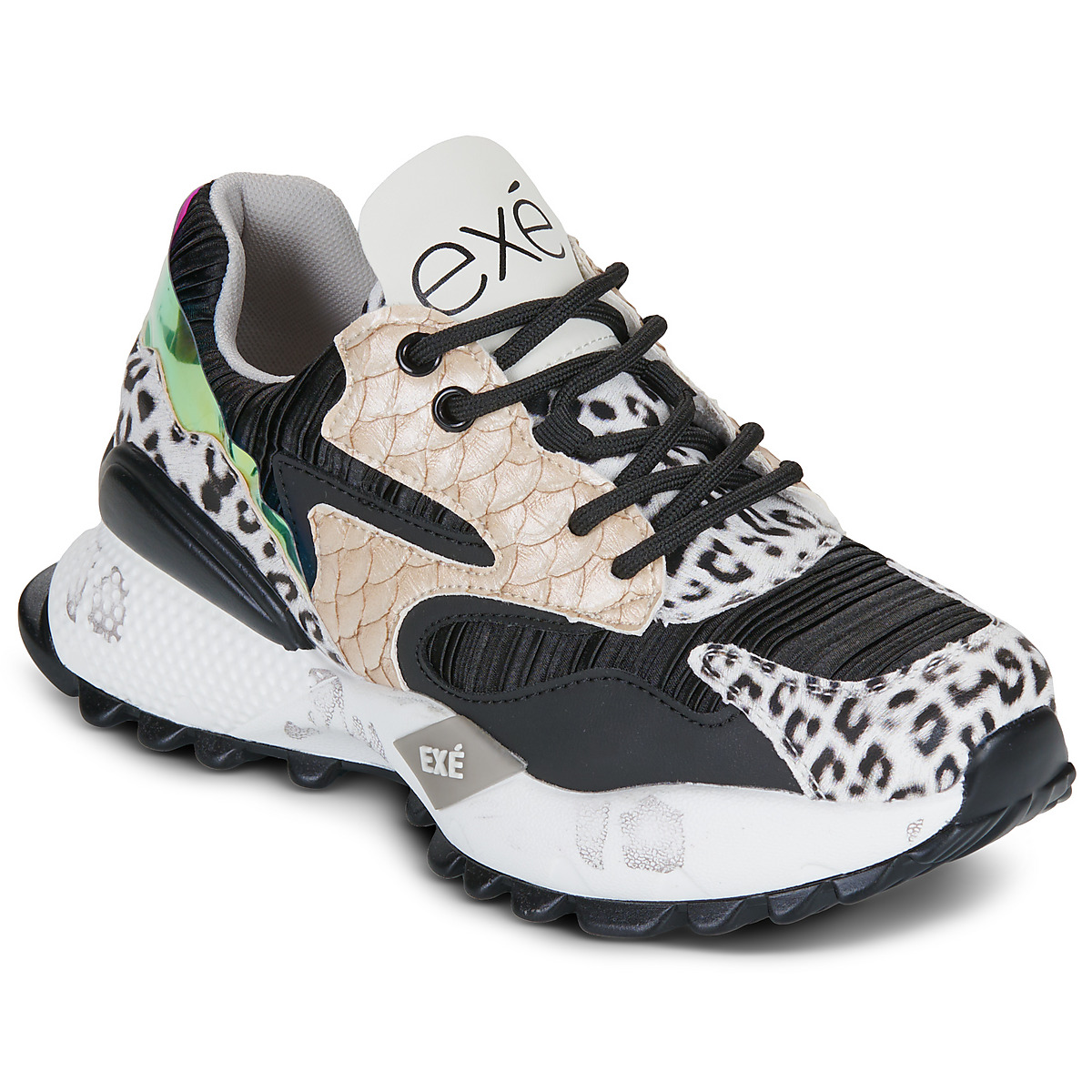Xαμηλά Sneakers Exé Shoes D190608-17-SNAKE-BLACK