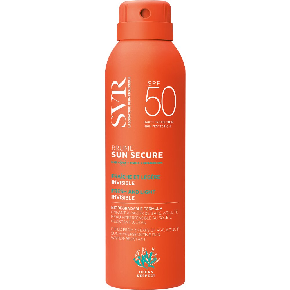 SVR Sun Secure Fresh & Light Spf50 Invisible Brume Spray Αντηλιακό Σπρέι Προσώπου & Σώματος Υψηλής Προστασίας για Αόρατη Προστασία & Δροσιά 200ml