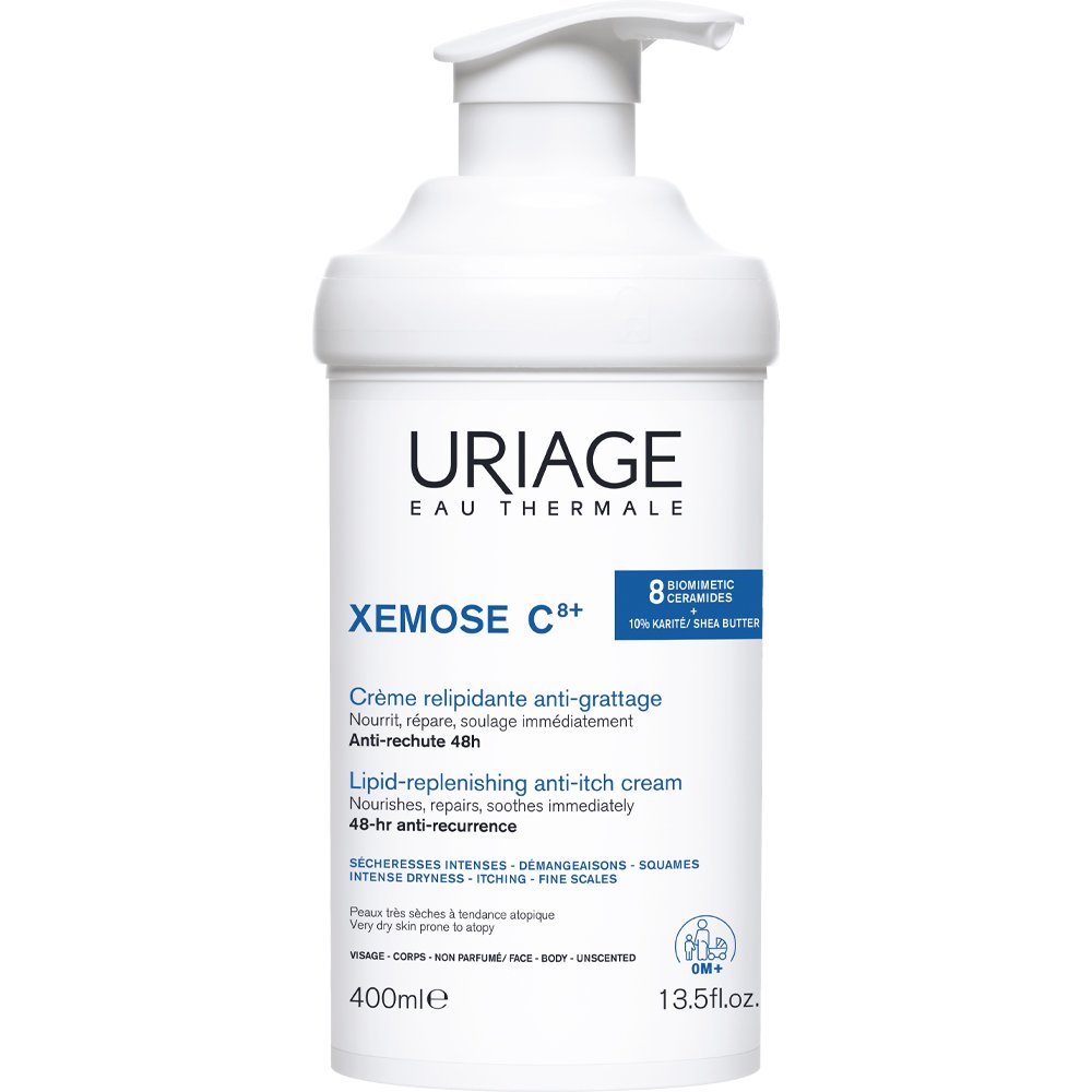 Uriage Xemose C8+ Lipid-Replenishing Anti-Itch Cream Καταπραϋντική Κρέμα Προσώπου & Σώματος Ιδανική για Πολύ Ξηρά Δέρματα με Τάση Ατοπίας 400ml
