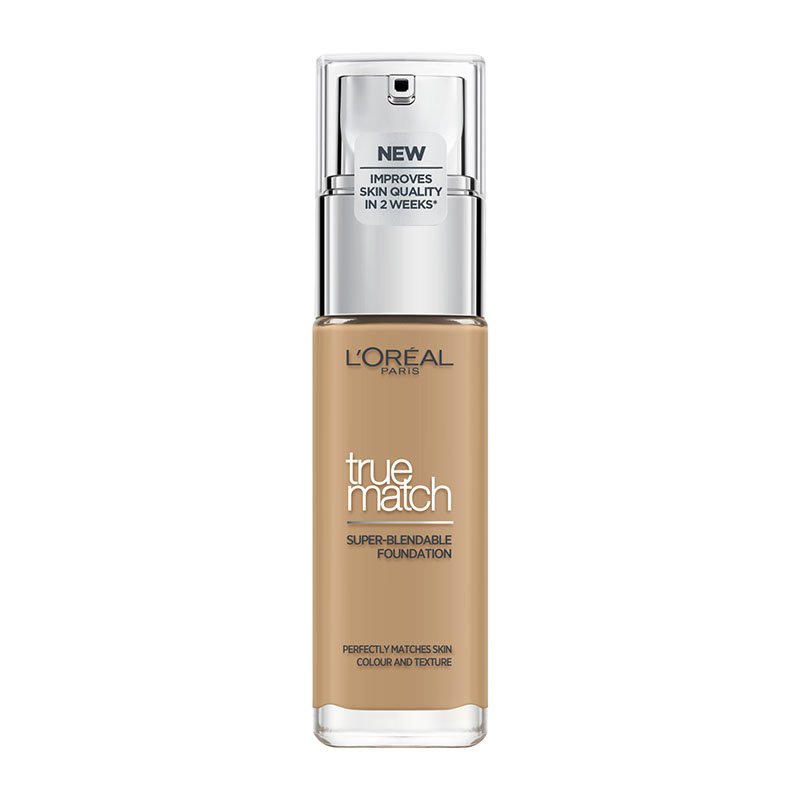L'Oreal Paris True Match Foundation 30ml Υγρό Make up που Καλύπτει τις Ατέλειες, Περιποιείται & Φροντίζει την Επιδερμίδα - 6N Honey