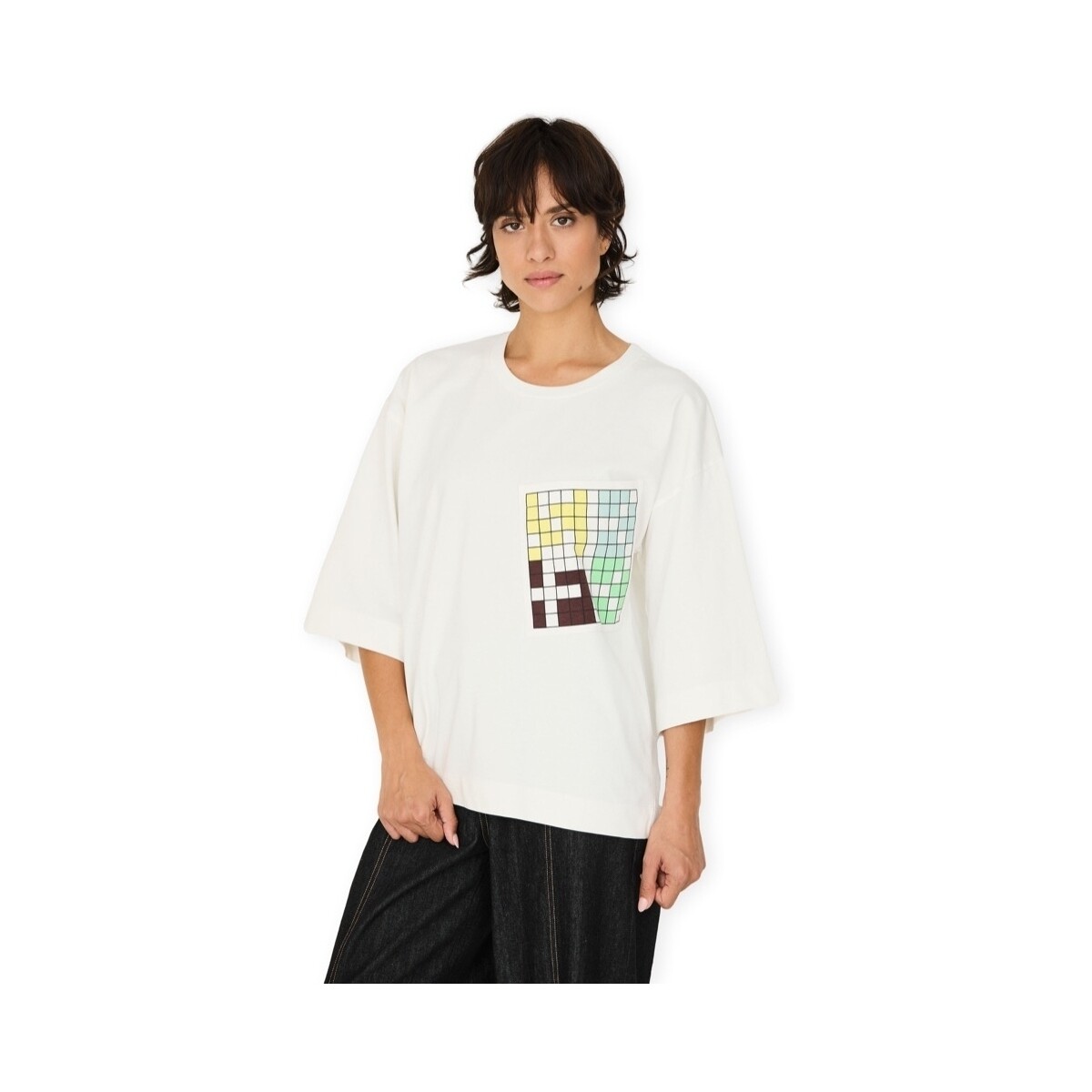 T-shirt με κοντά μανίκια Skfk Hendaia Shirt - White