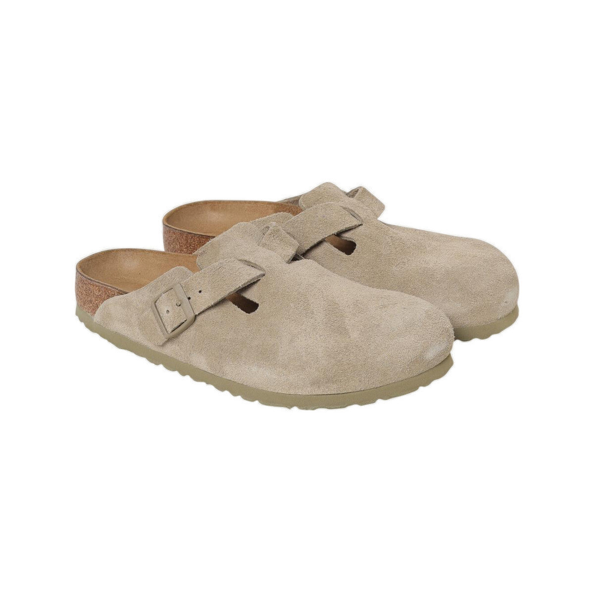 Mules BIRKENSTOCK Mocassins Boston Leve daim