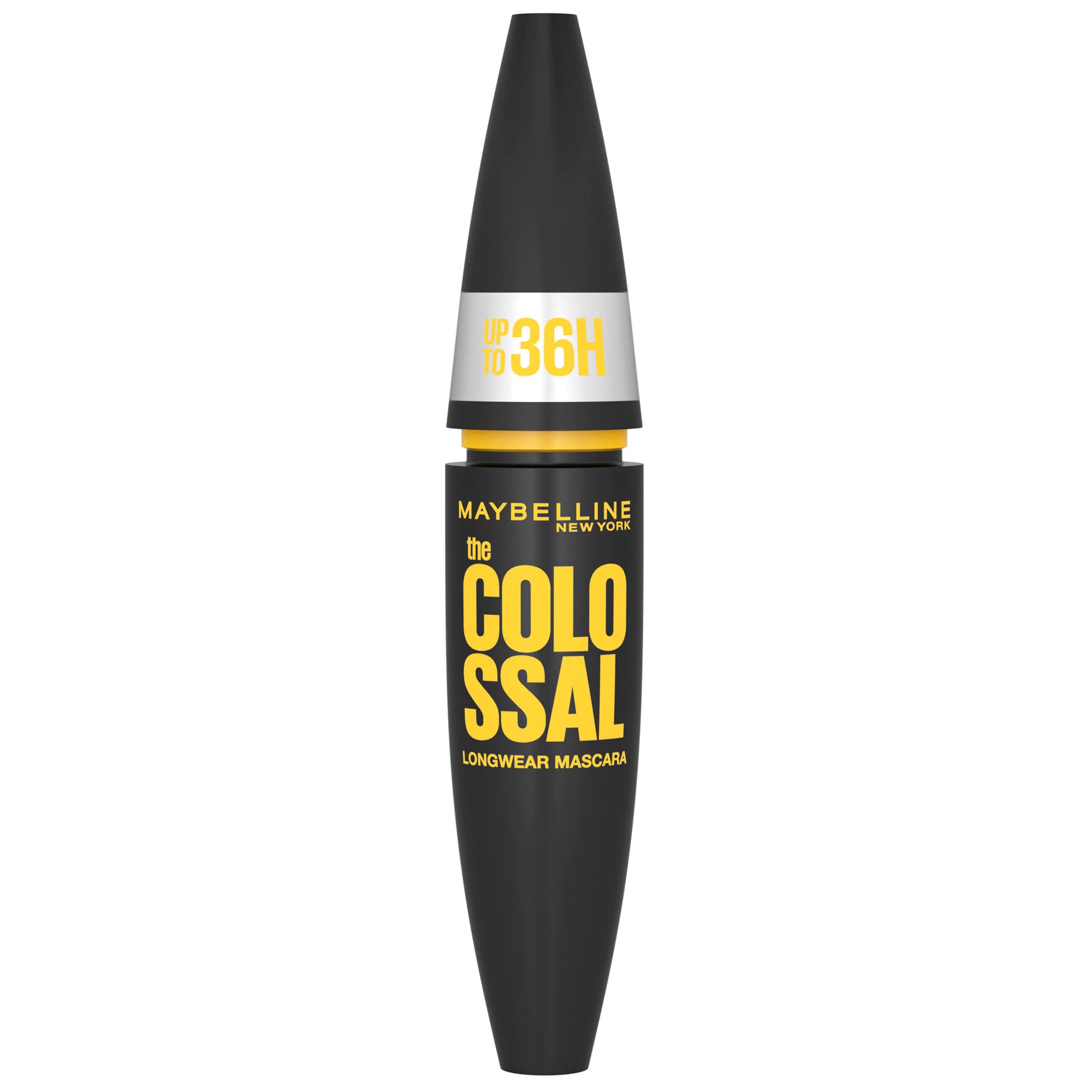 Maybelline The Colossal Longwear Black Mascara up to 36h Wear Αδιάβροχη Μαύρη Μάσκαρα με Διάρκεια Έως και 36 Ώρες 10ml