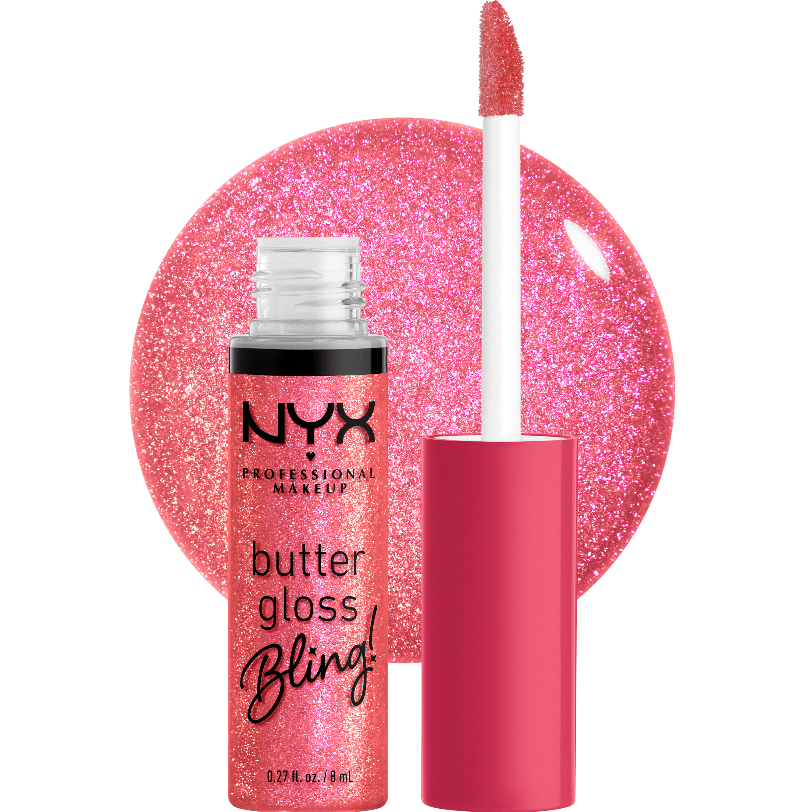 Nyx Professional Makeup Butter Gloss Bling! Απαλό & Μεταξένιο Lip Gloss για Λαμπερά Χείλη 8ml