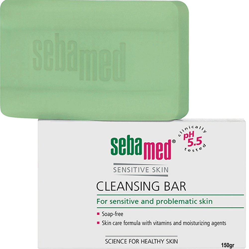 Sebamed Cleansing Bar Σαπούνι Καθαρισμό & Φροντίδα της Ευαίσθητης, Δυσανεκτικής, Λιπαρής με Τάση Ακμής Επιδερμίδας 150gr