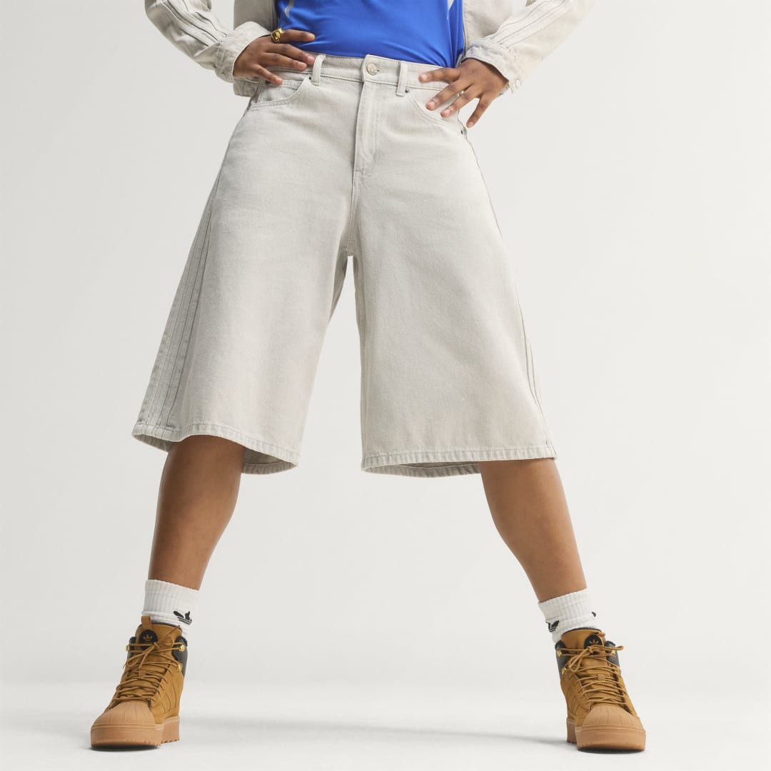 MID RISE DENIM JORTS