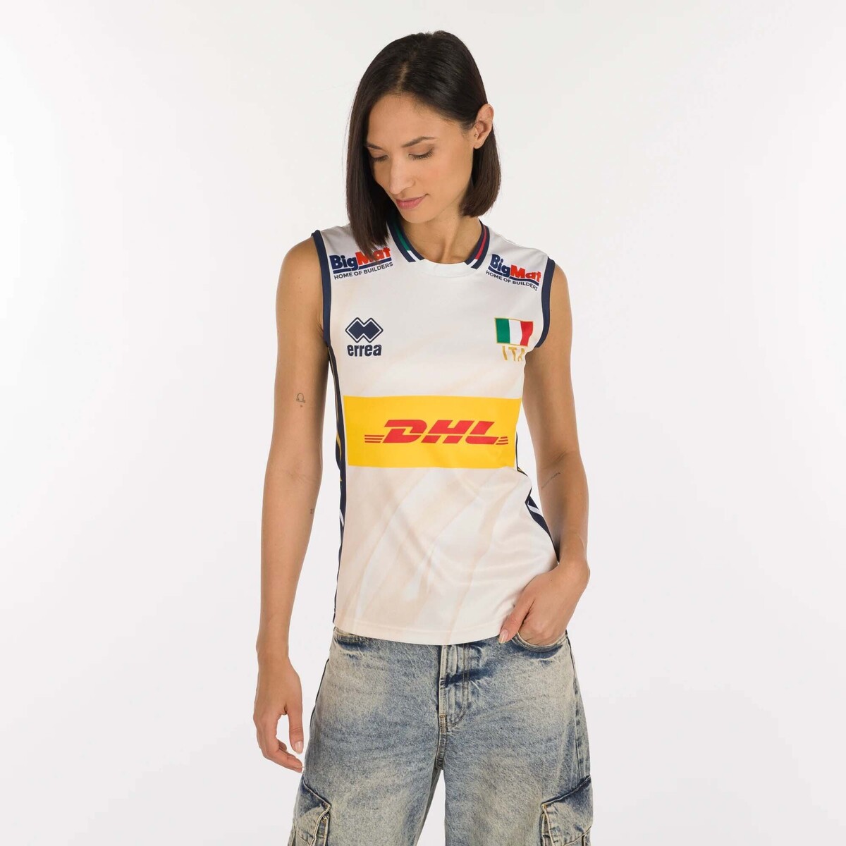 Αμάνικα/T-shirts χωρίς μανίκια Errea Naz. Italia Volley 2^Mg Gara Unisex Shop Ad 25/28