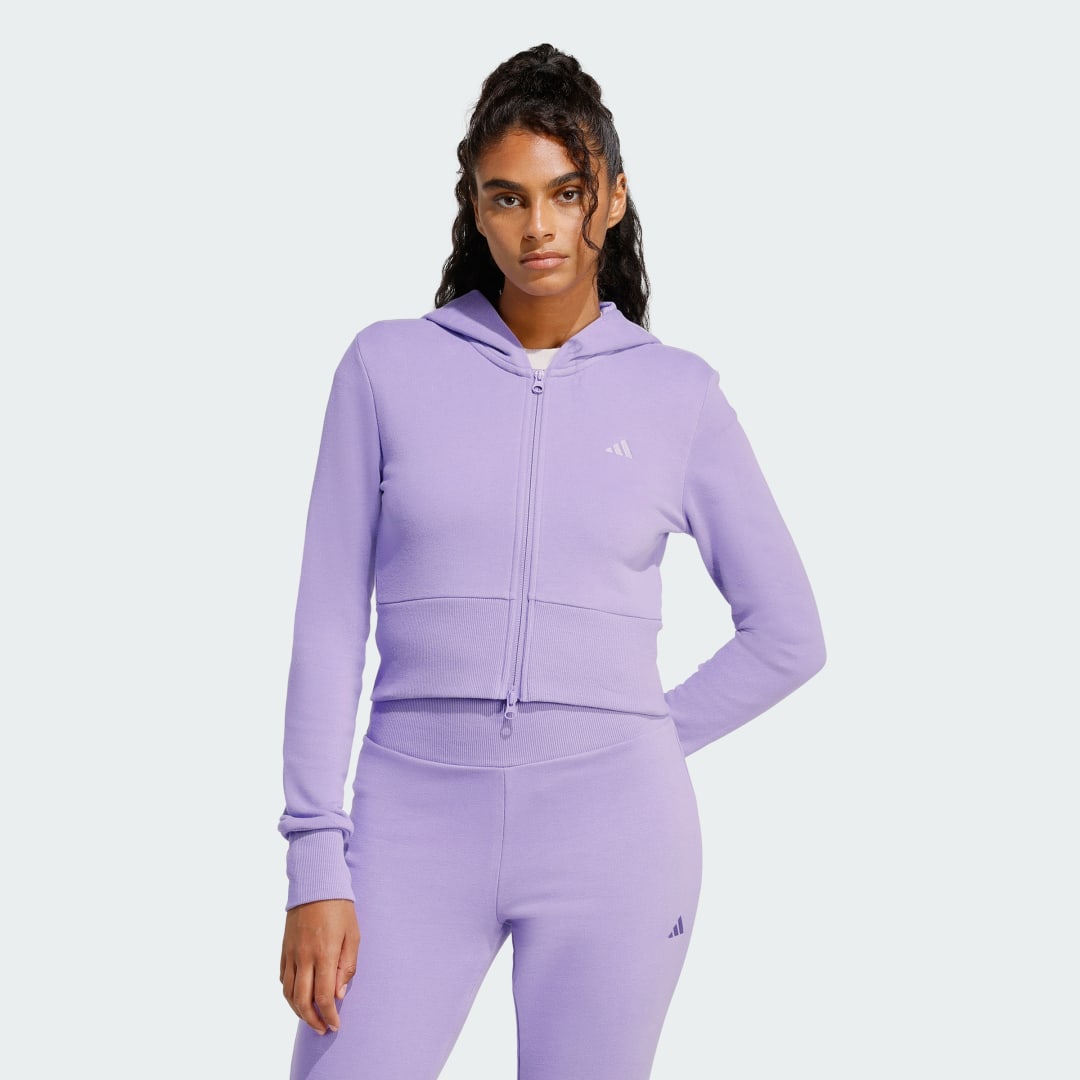Ζακέτα Seasonal Essentials French Terry με φερμουάρ σε όλο το μήκος