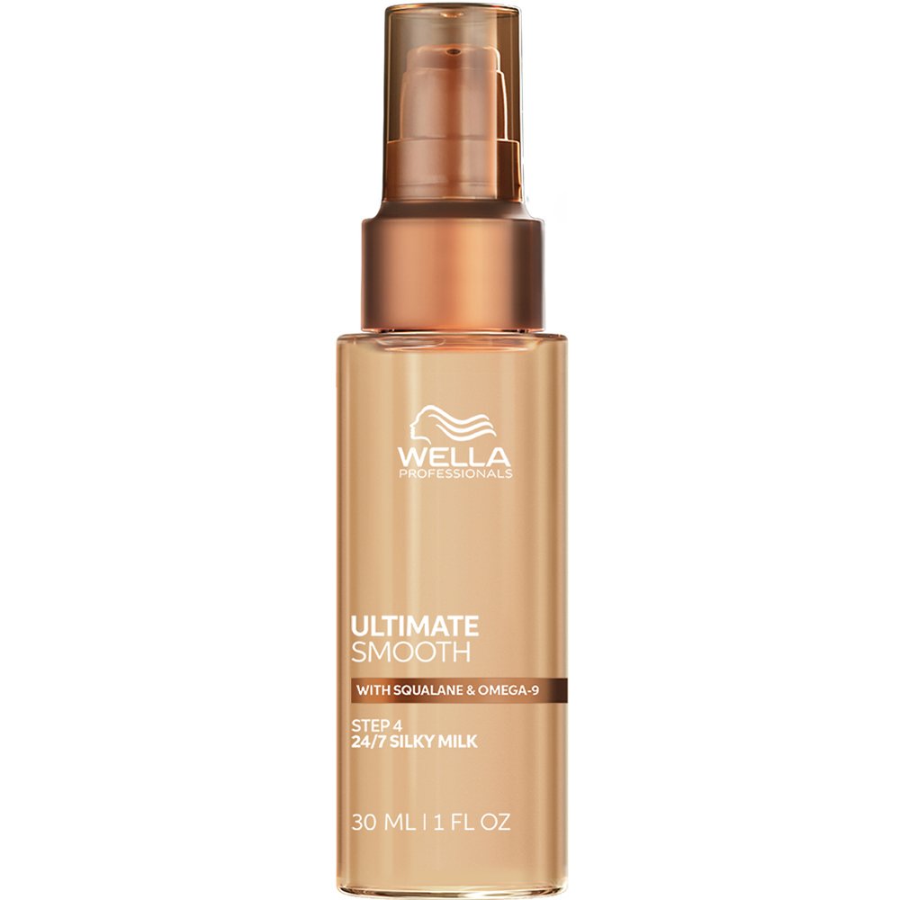 Wella Professionals Ultimate Smooth Step 4 Silky Milk Leave-In Γαλάκτωμα Κατάλλληλο για Λεπτά έως & Κανονικά Μαλλιά που Διατηρεί την Απαλότητα, Ελέγχει το Φριζάρισμα & Προστατεύει από τις UV Ακτίνες & τη Θερμότητα 30ml