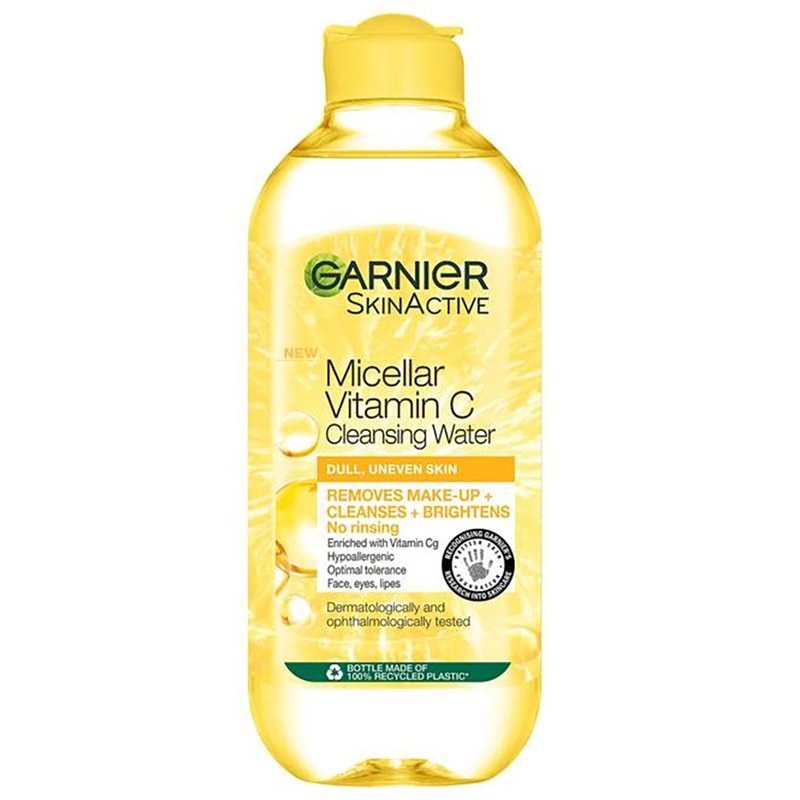 Garnier Skinactive Micellar Vitamin C Cleansing Water Νερό Καθαρισμού Μακιγιάζ με Βιταμίνη C για Θαμπές Επιδερμίδες 400ml