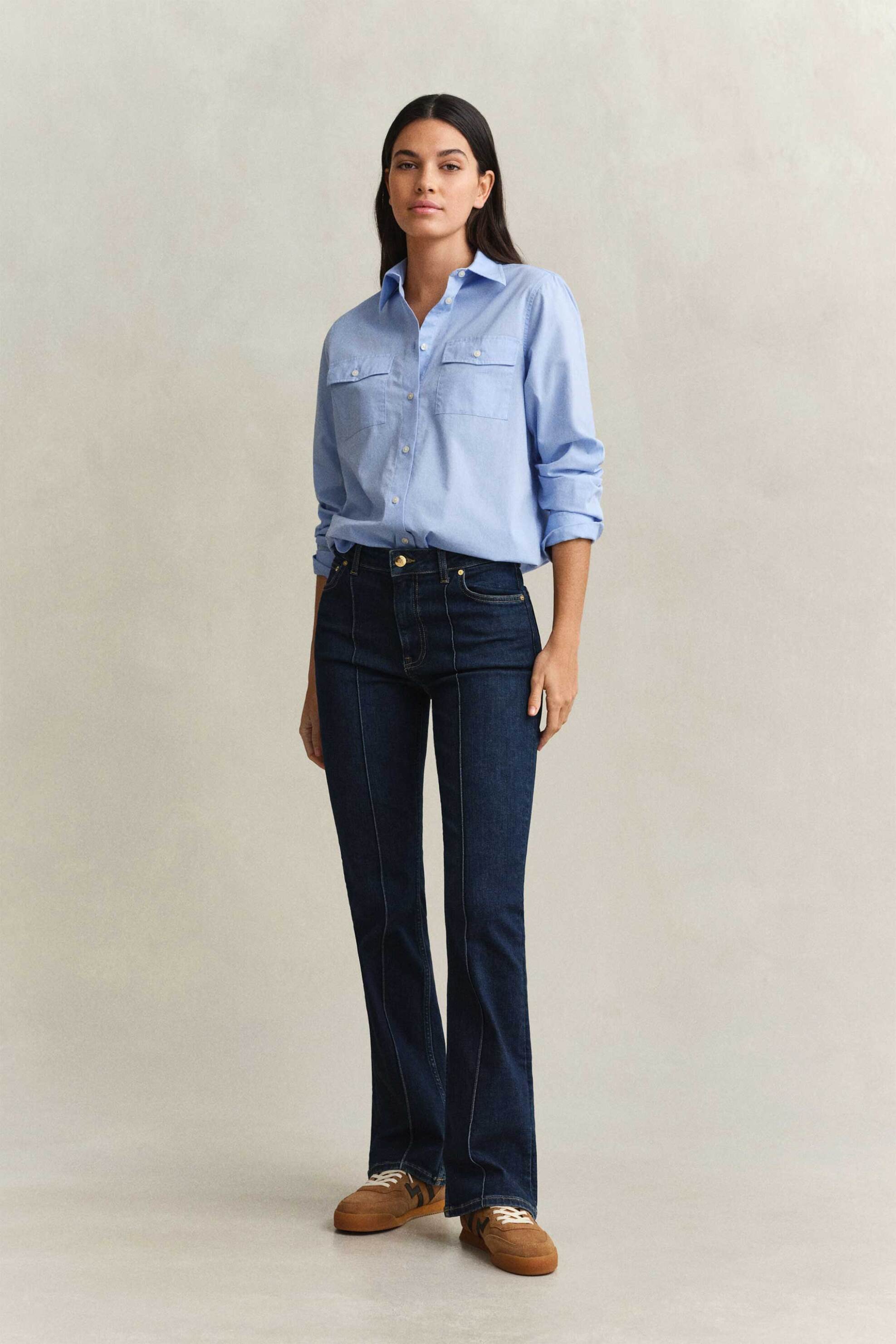 Gant γυναικείο τζιν παντελόνι πεντάτσεπο Flared Slim Fit