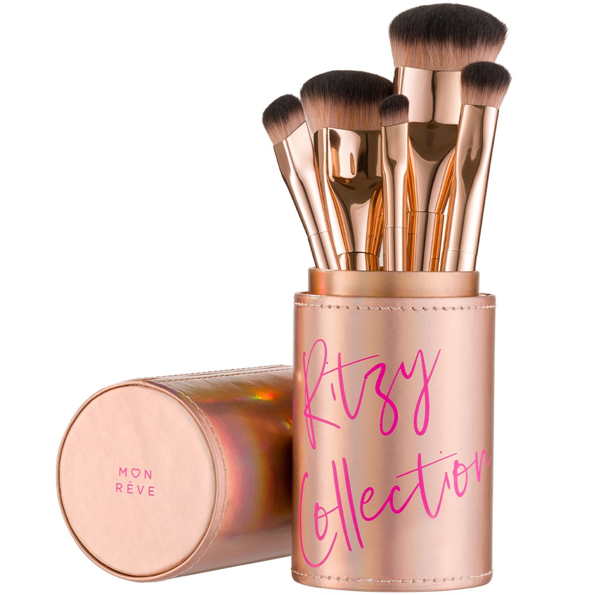 Mon Reve The Ritzy Collection Πολυχρηστικά Πινέλα Μακιγιάζ σε Ροζ-Χρυσή Απόχρωση 5 Τεμάχια