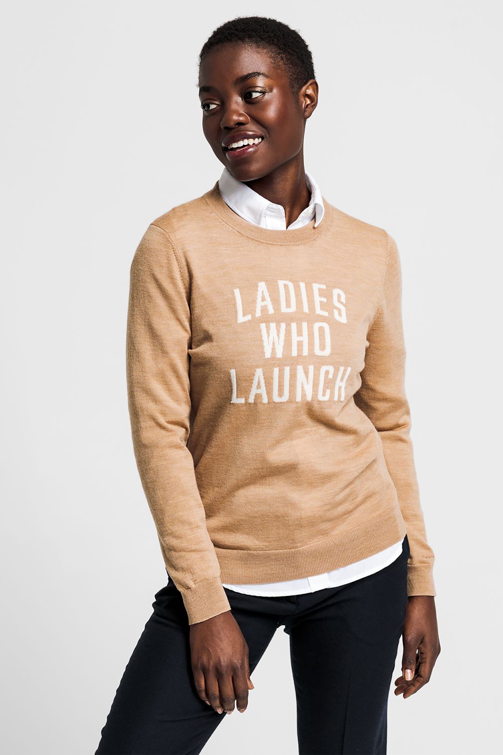 Gant γυναικεία πλεκτή μπλούζα "Ladies Message" | L