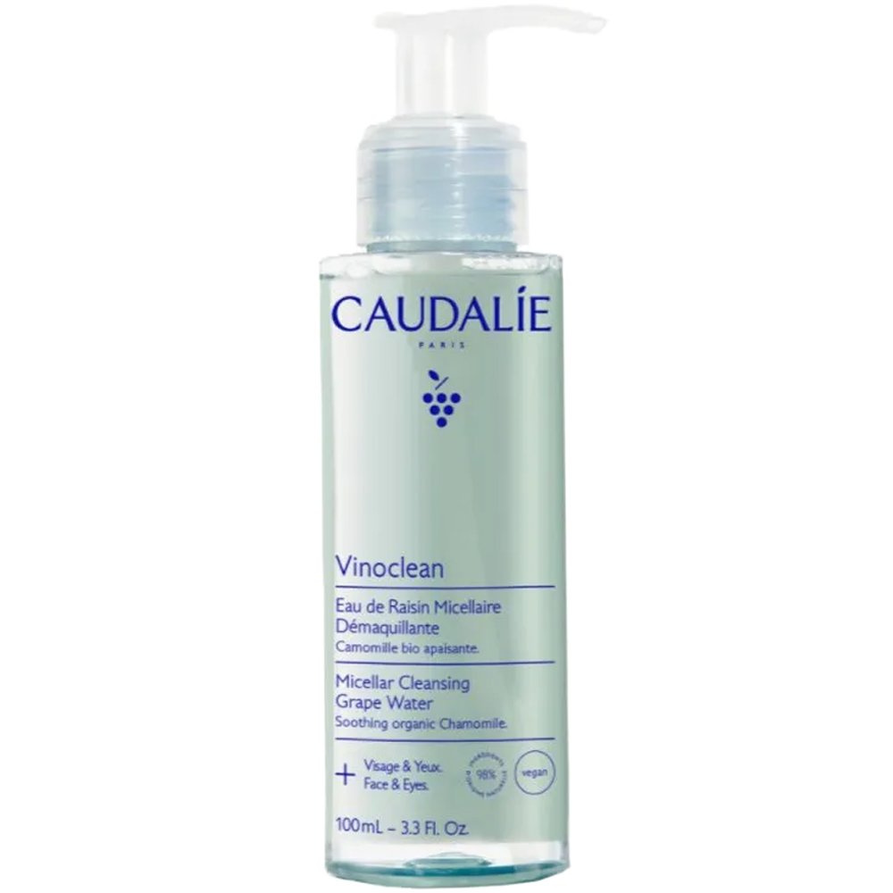 Caudalie Vinoclean Face & Eyes Cleansing Grape Micellar Water Ενυδατικό & Καταπραϋντικό Νερό Καθαρισμού για Πρόσωπο & Μάτια 100ml